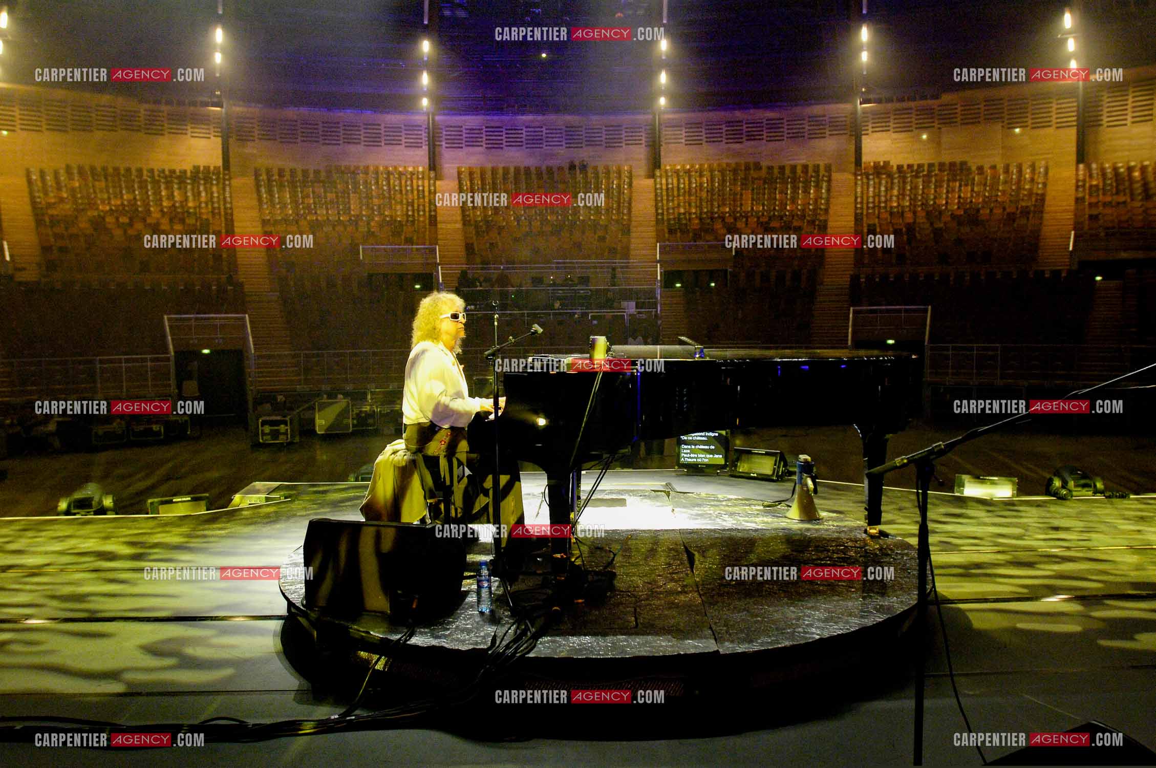 Le chanteur Michel Polnareff lors de ses répétitions au Zénith de Limoges avant d'entamer sa tournée sur toute la France en passant par le POPB de Paris Bercy.         ( Exclusif )