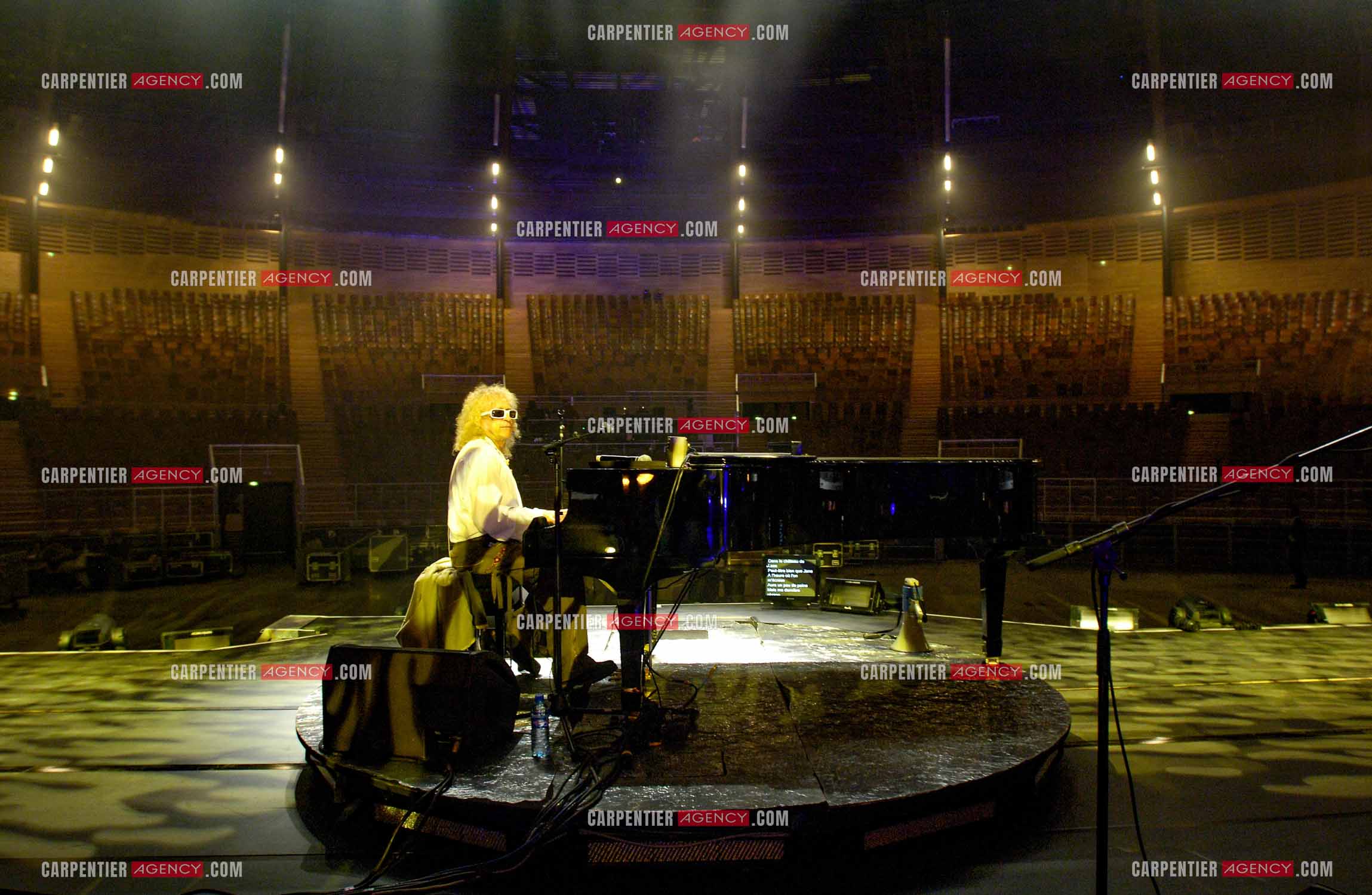 Le chanteur Michel Polnareff lors de ses répétitions au Zénith de Limoges avant d'entamer sa tournée sur toute la France en passant par le POPB de Paris Bercy.         ( Exclusif )