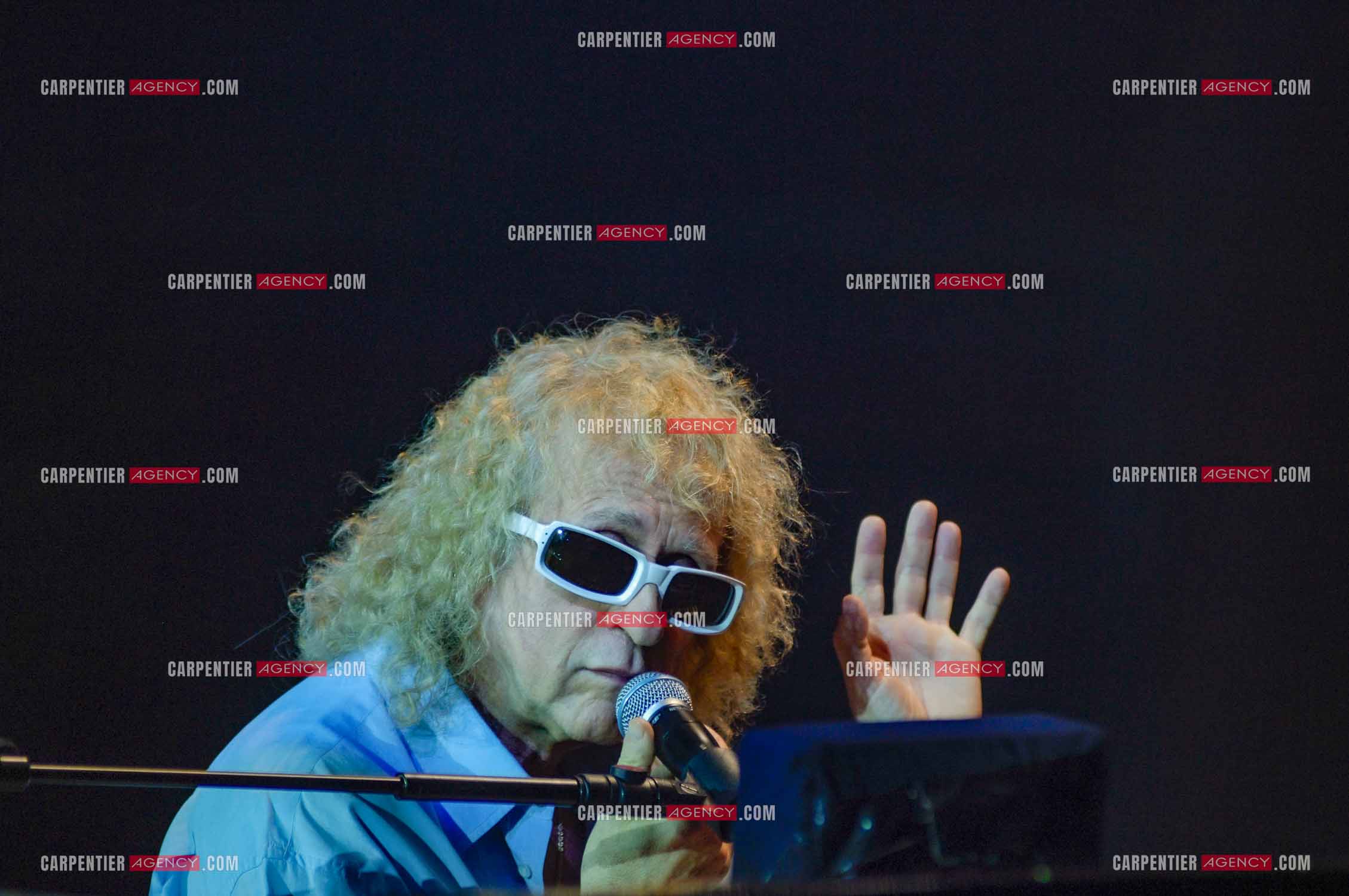 Le chanteur Michel Polnareff lors de ses répétitions au Zénith de Limoges avant d'entamer sa tournée sur toute la France en passant par le POPB de Paris Bercy.         ( Exclusif )