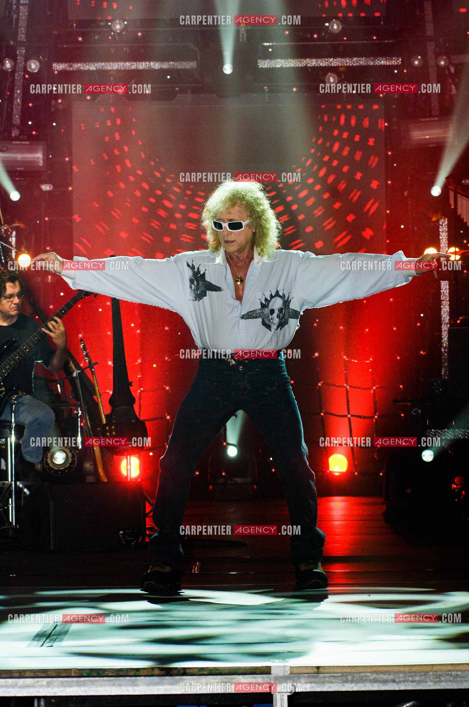 Le chanteur Michel Polnareff lors de ses répétitions au Zénith de Limoges avant d'entamer sa tournée sur toute la France en passant par le POPB de Paris Bercy.         ( Exclusif )