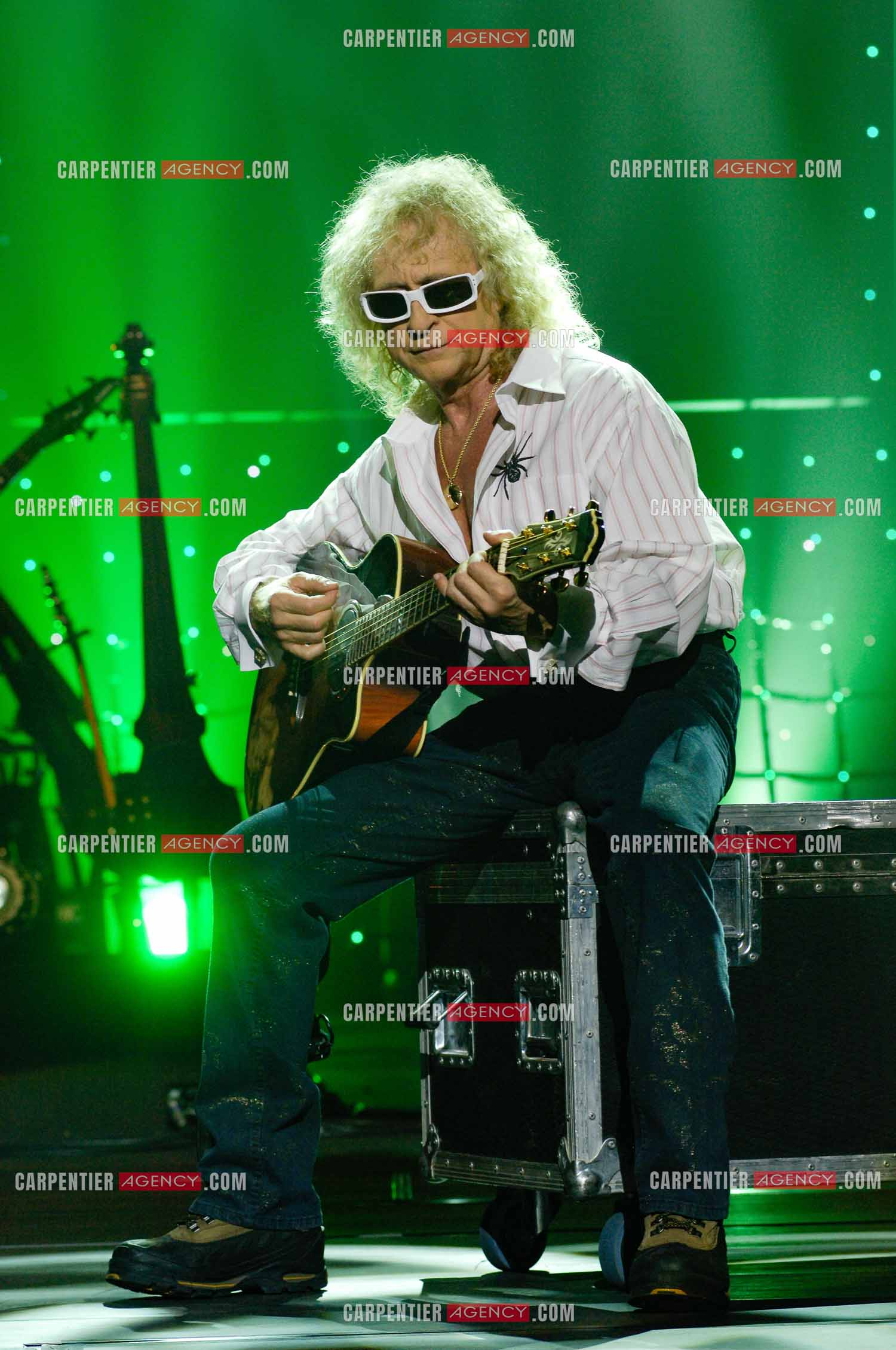 Le chanteur Michel Polnareff lors de ses répétitions au Zénith de Limoges avant d'entamer sa tournée sur toute la France en passant par le POPB de Paris Bercy.         ( Exclusif )