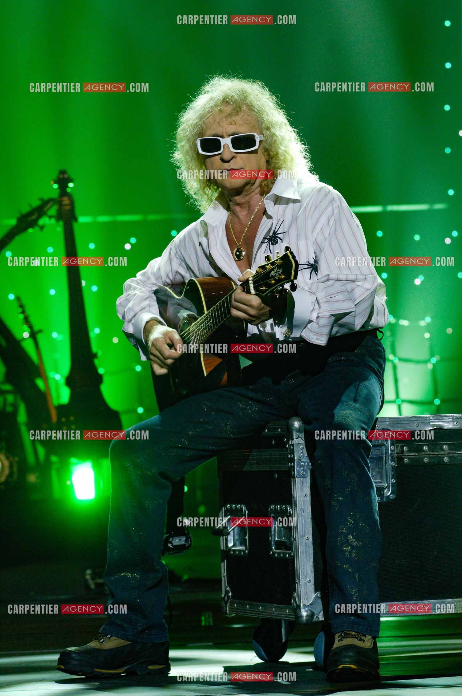 Le chanteur Michel Polnareff lors de ses répétitions au Zénith de Limoges avant d'entamer sa tournée sur toute la France en passant par le POPB de Paris Bercy.         ( Exclusif )