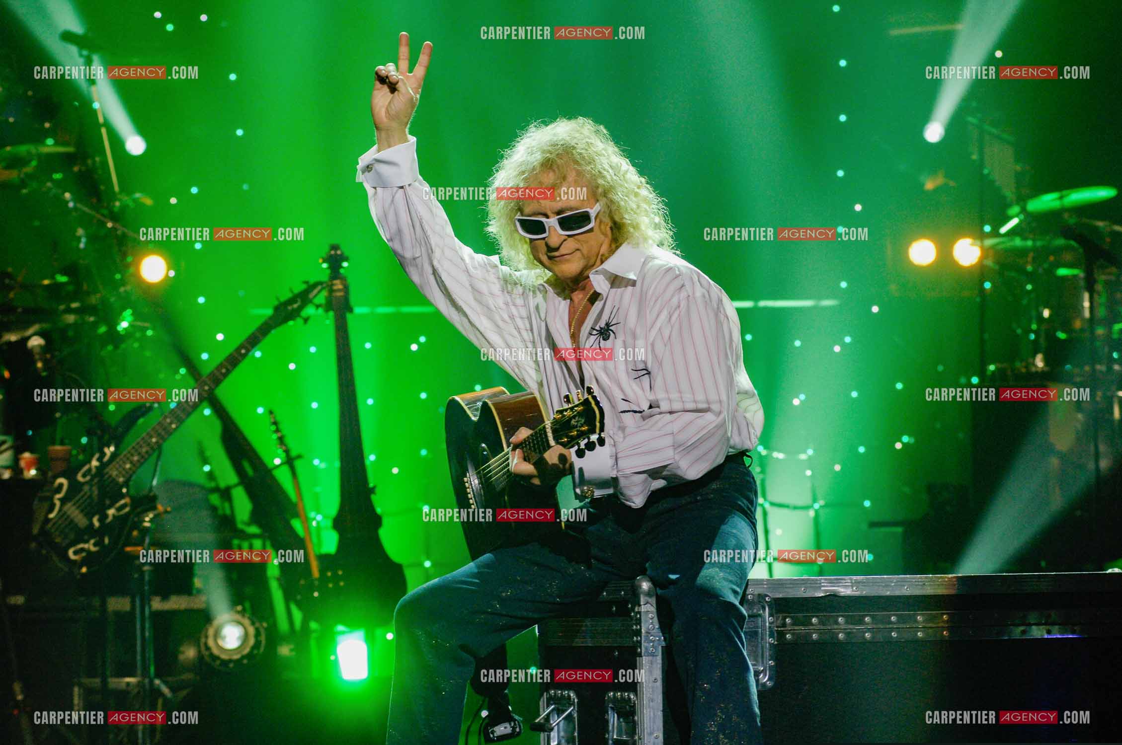 Le chanteur Michel Polnareff lors de ses répétitions au Zénith de Limoges avant d'entamer sa tournée sur toute la France en passant par le POPB de Paris Bercy.         ( Exclusif )