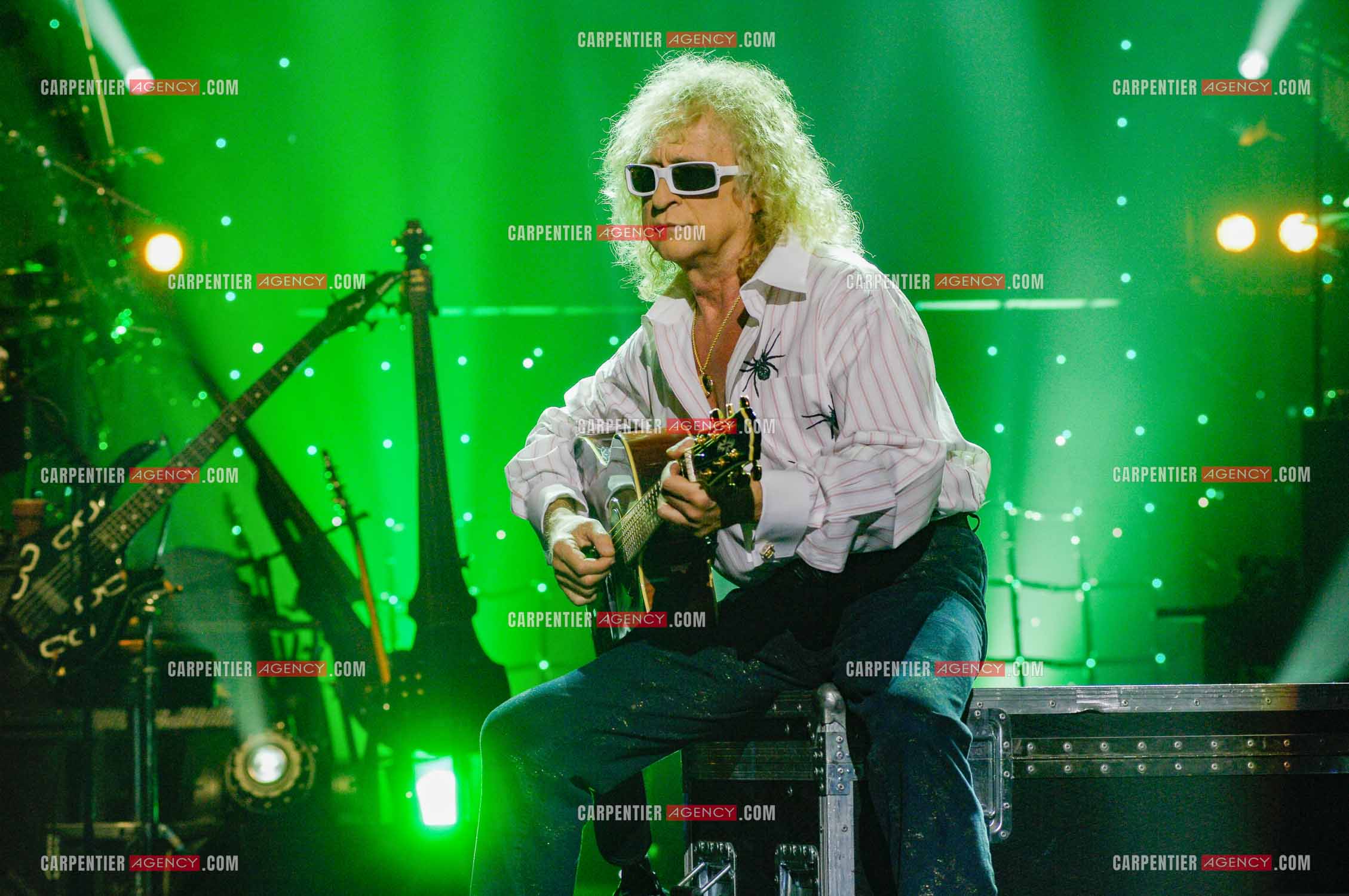 Le chanteur Michel Polnareff lors de ses répétitions au Zénith de Limoges avant d'entamer sa tournée sur toute la France en passant par le POPB de Paris Bercy.         ( Exclusif )