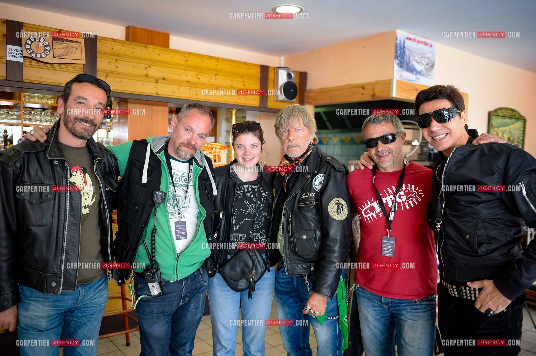 Le chanteur Renaud et son ami Jean-Luc Lahaye présent au festival Motordays à Gérardmer en 2016. (Exclusif )