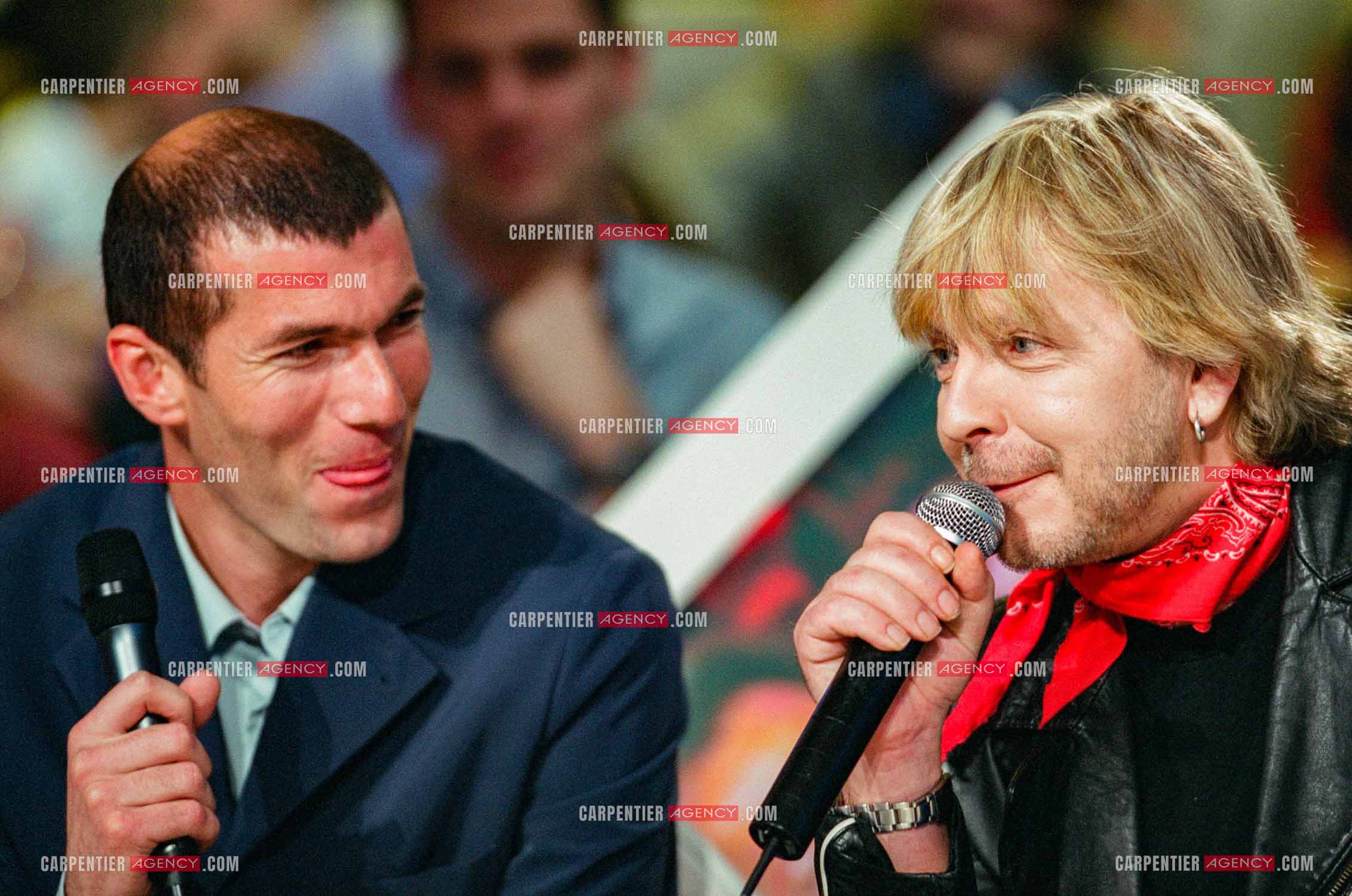 Le chanteur Renaud Séchan invité de l'émission spéciale “ELA“ assosiation parainée par le footbaleur Zinédine Zidane.  ( Exclusif )