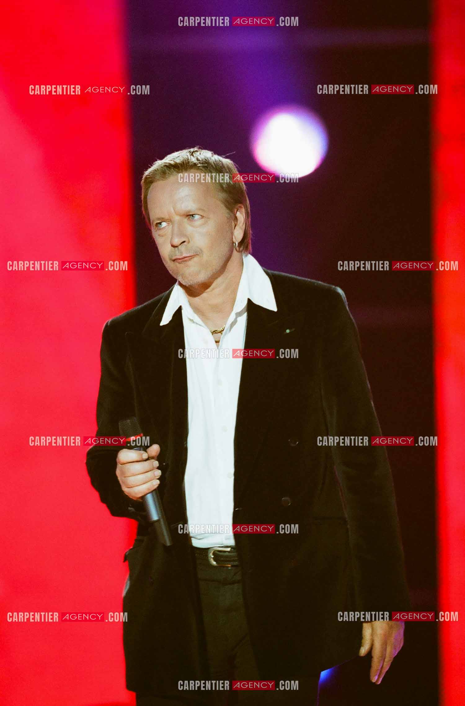 Le chanteur Renaud lors des Victoires de la musique au Zénith de Paris en 2005.