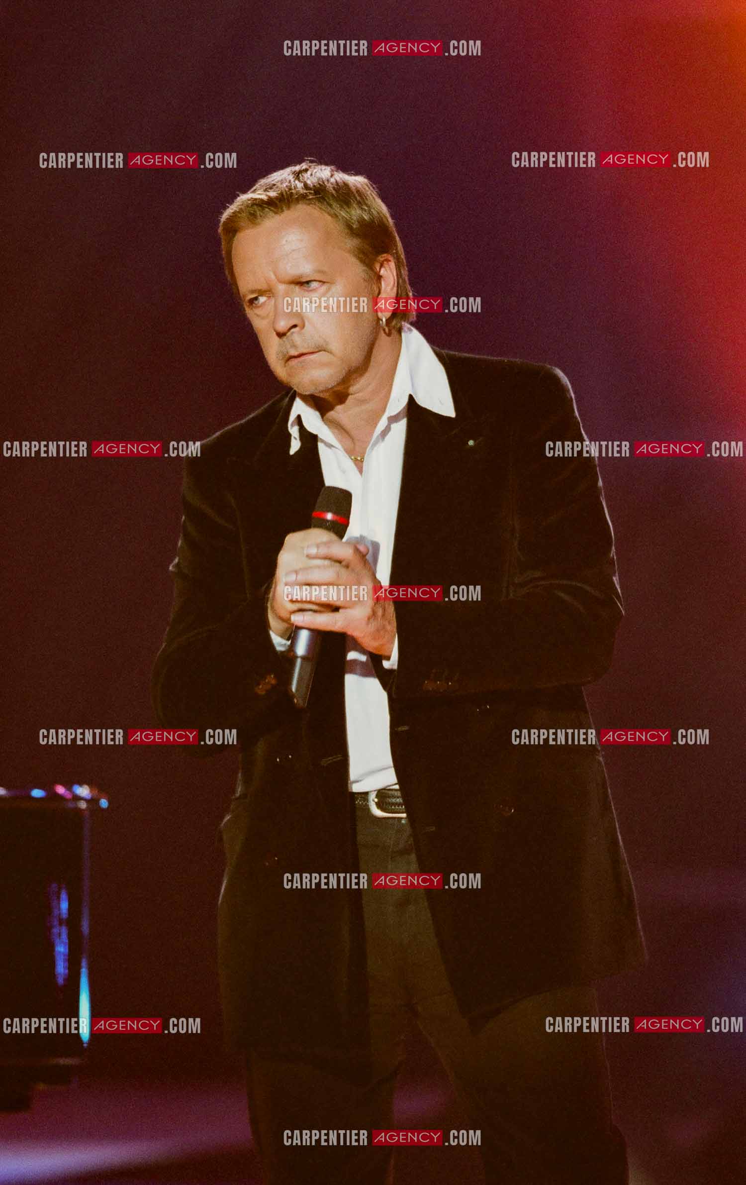 Le chanteur Renaud lors des Victoires de la musique au Zénith de Paris en 2005.