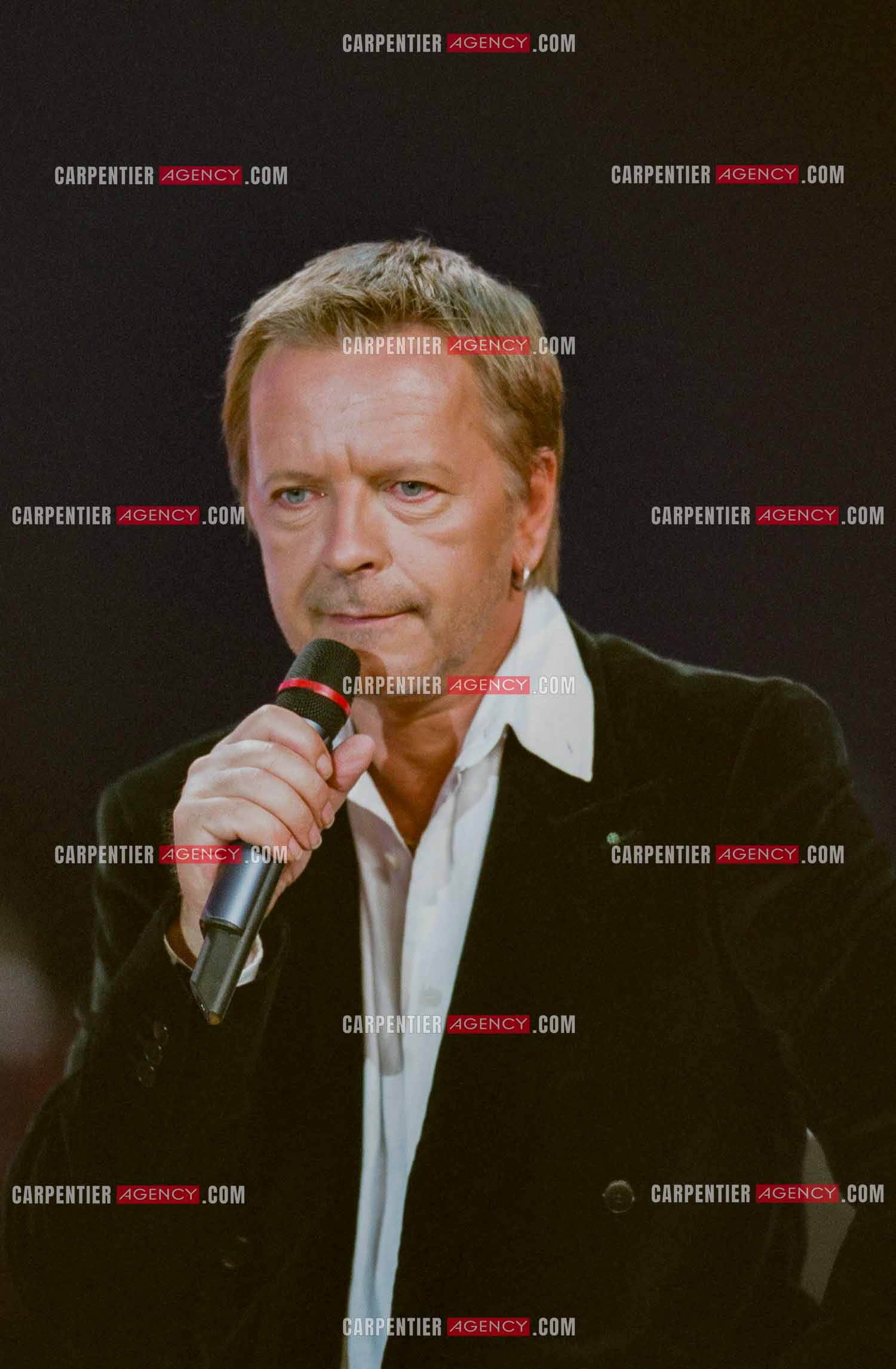 Le chanteur Renaud lors des Victoires de la musique au Zénith de Paris en 2005.