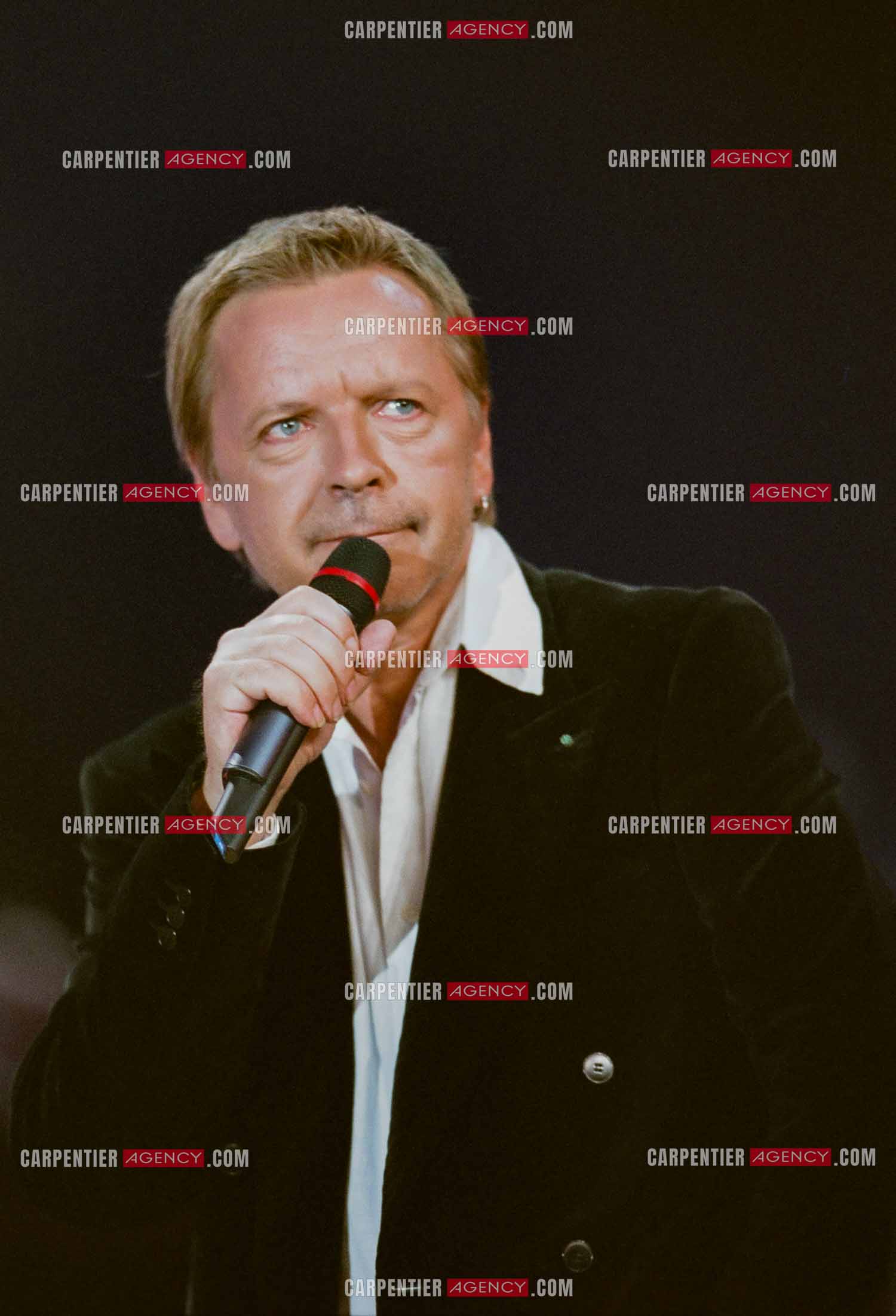 Le chanteur Renaud lors des Victoires de la musique au Zénith de Paris en 2005.