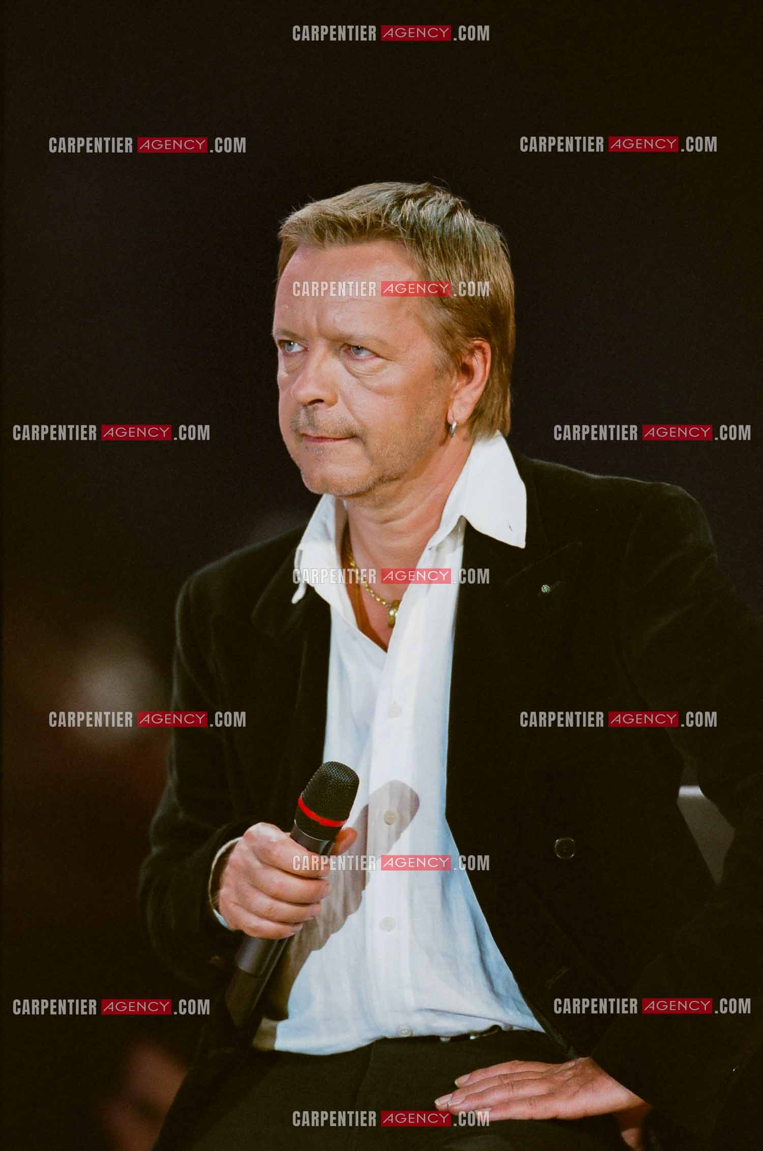 Le chanteur Renaud lors des Victoires de la musique au Zénith de Paris en 2005.