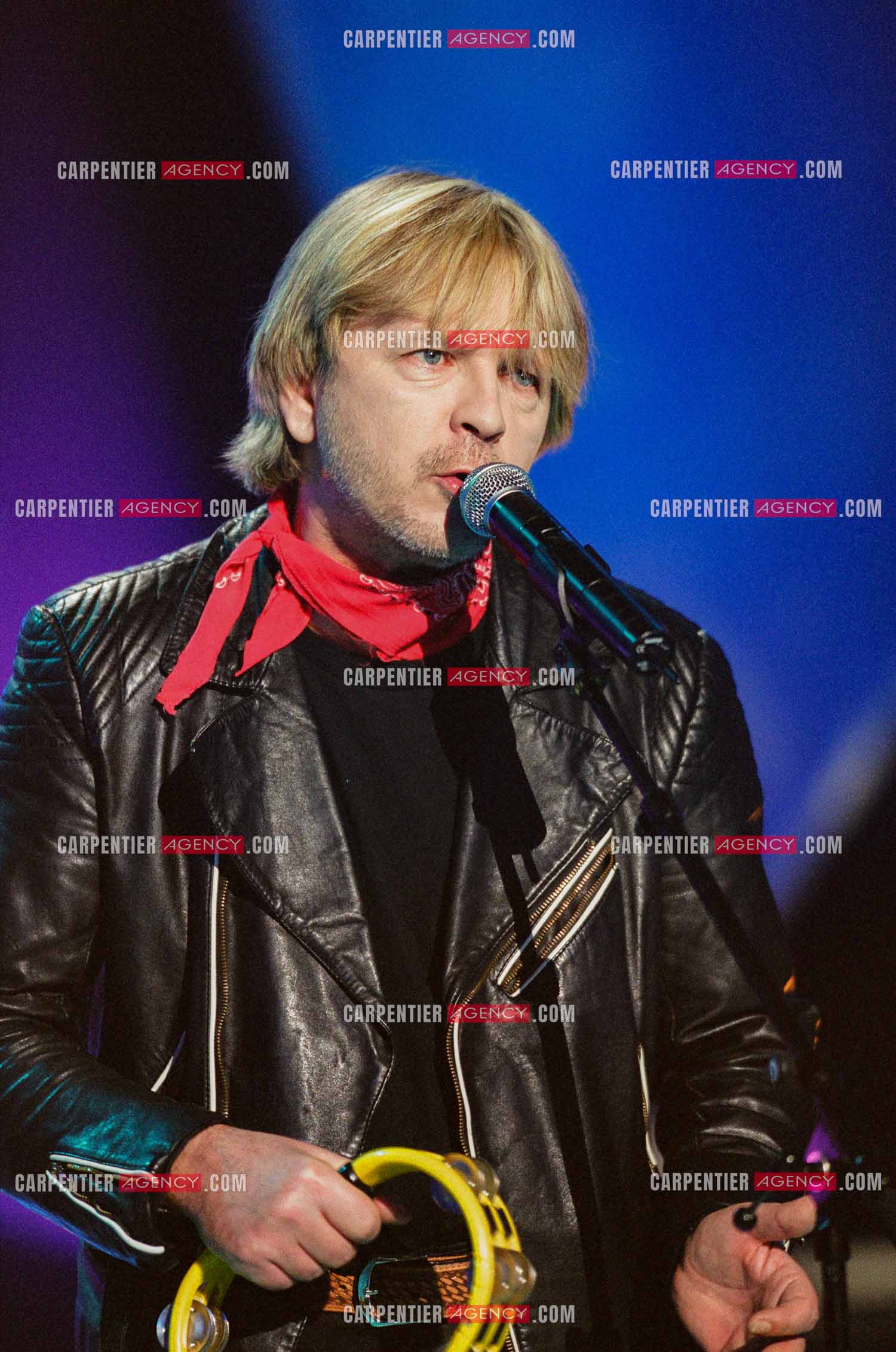 Le chanteur Renaud Séchan invité de l'émission spéciale “ELA“ assosiation parainée par le footbaleur Zinédine Zidane.  ( Exclusif )