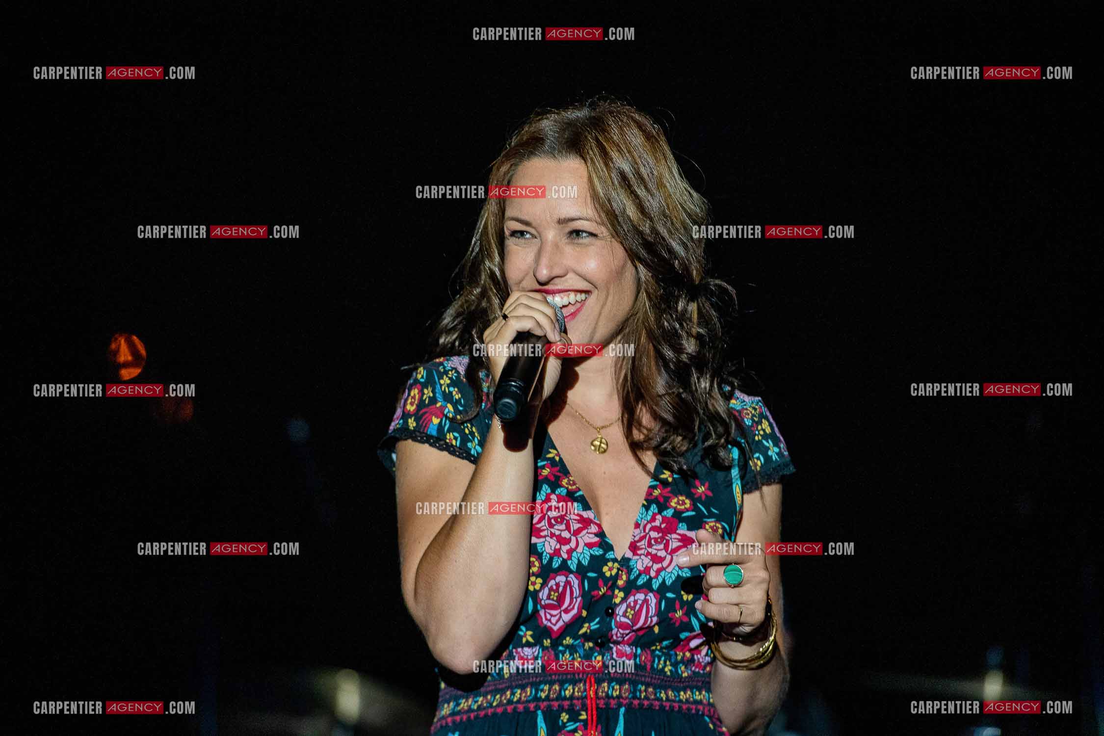 La chanteuse Natasha St Pier en concert pour le festival de Sanary sur mer.  ( Exclusif )