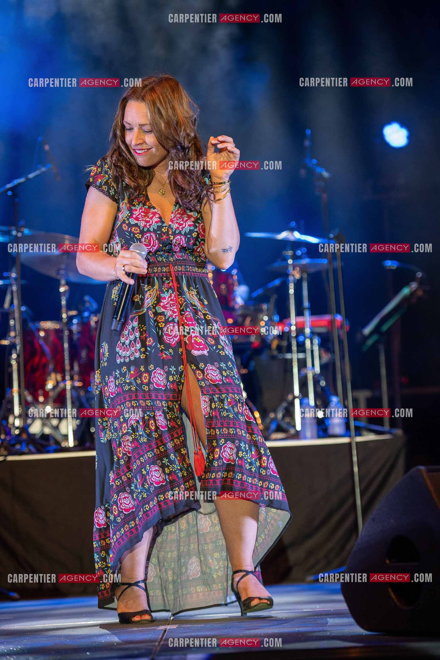La chanteuse Natasha St Pier en concert pour le festival de Sanary sur mer.  ( Exclusif )