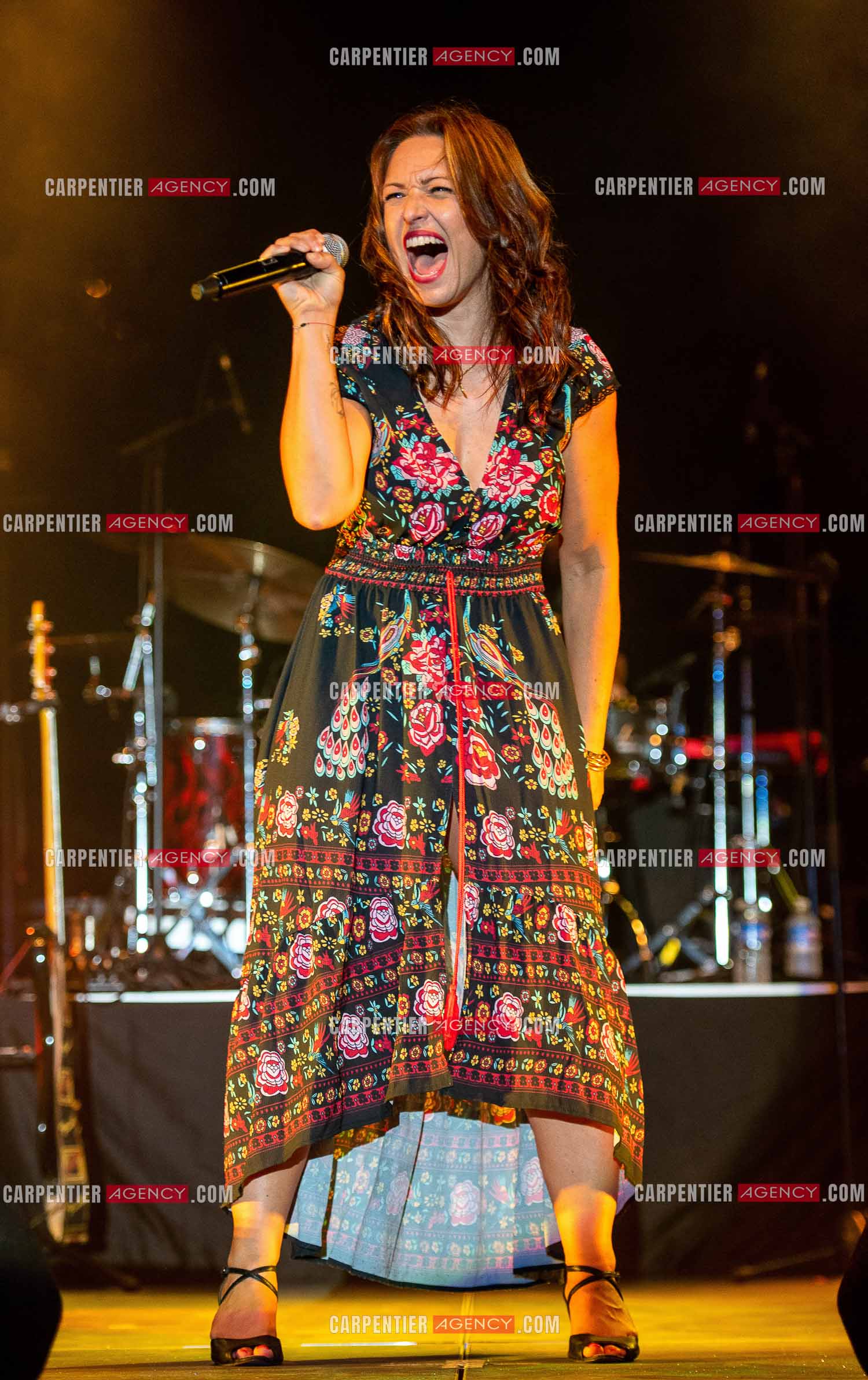 La chanteuse Natasha St Pier en concert pour le festival de Sanary sur mer.  ( Exclusif )