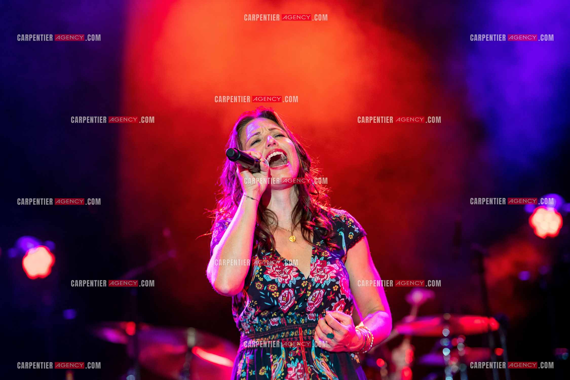 La chanteuse Natasha St Pier en concert pour le festival de Sanary sur mer.  ( Exclusif )