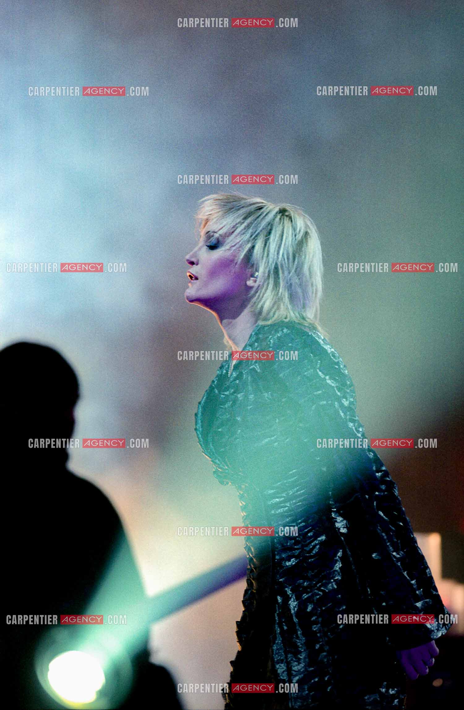 La chanteuse Patricia Kaas en concert au Zénith de Paris en janvier 2005.   ( Exclusif )