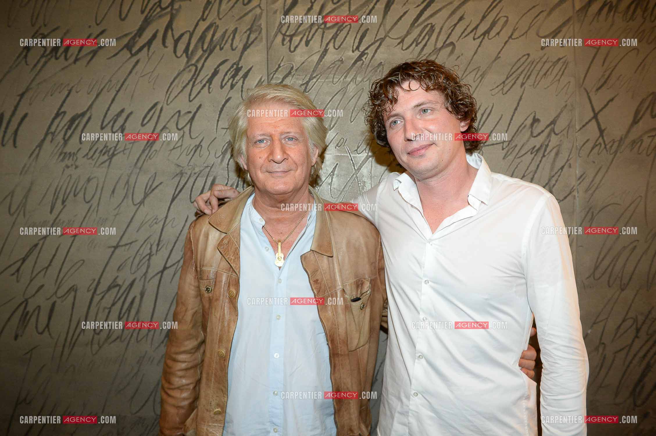 l'animateur Patrick Sébastien venu applaudir son fils Olivier Villa à l'Olympia le 5 Sept 2015.