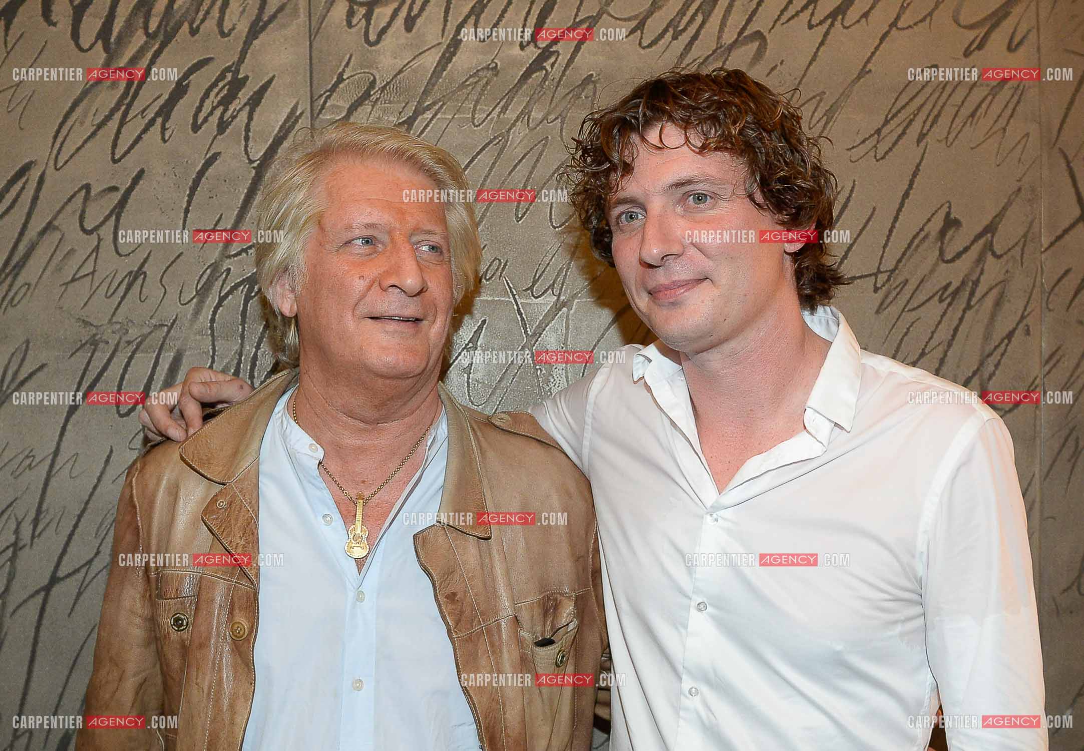 l'animateur Patrick Sébastien venu applaudir son fils Olivier Villa à l'Olympia le 5 Sept 2015.