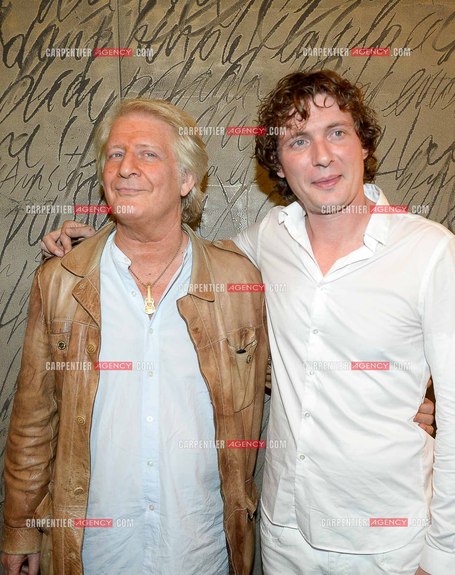 l'animateur Patrick Sébastien venu applaudir son fils Olivier Villa à l'Olympia le 5 Sept 2015.