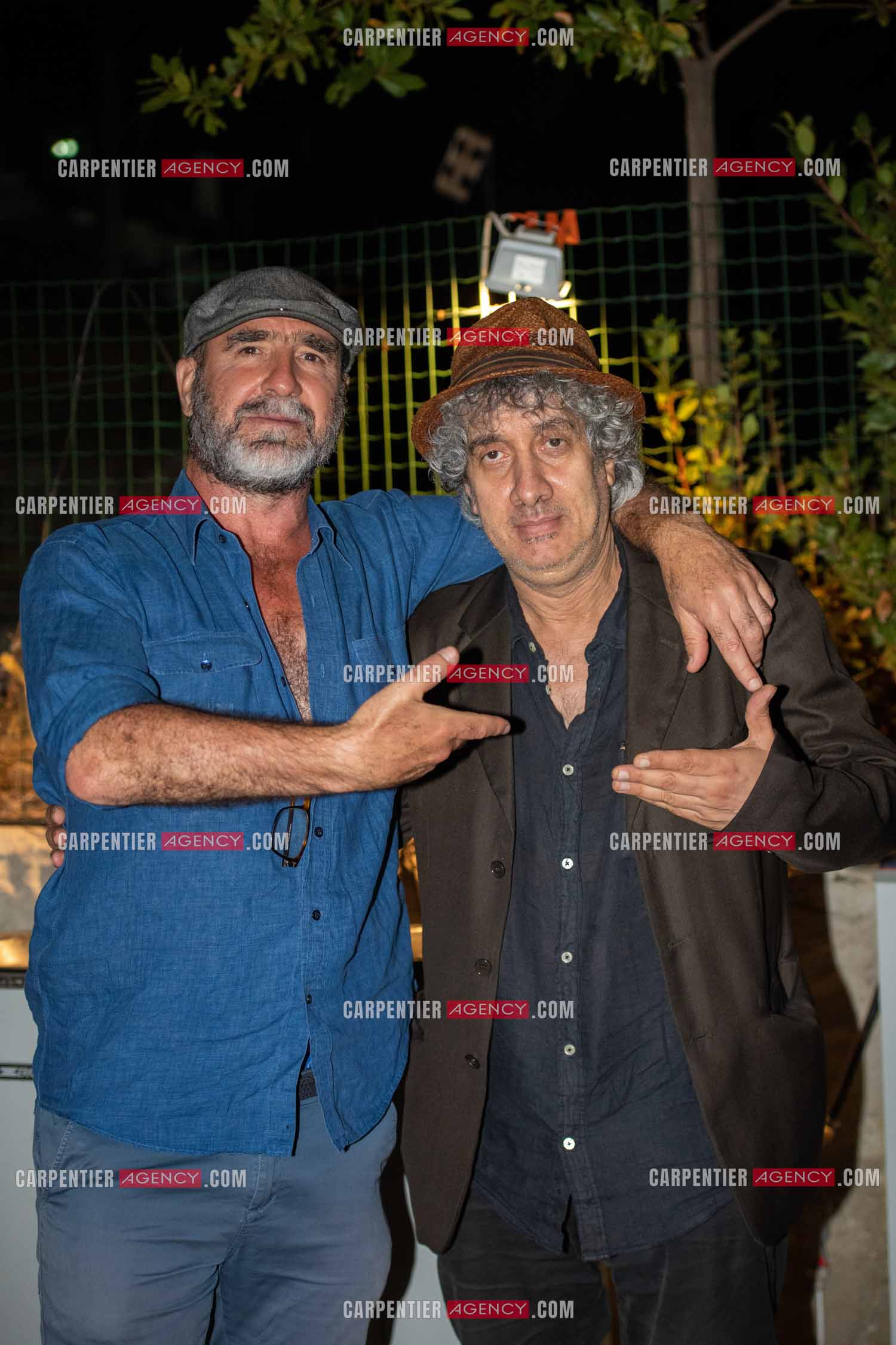 Ouverture du 32èm Festival de cinéma à Marseille du 19 au 25 juillet 2021. Eric Cantona et le musicien chanteur Hakim Hamadouche.    ( Exclusif )