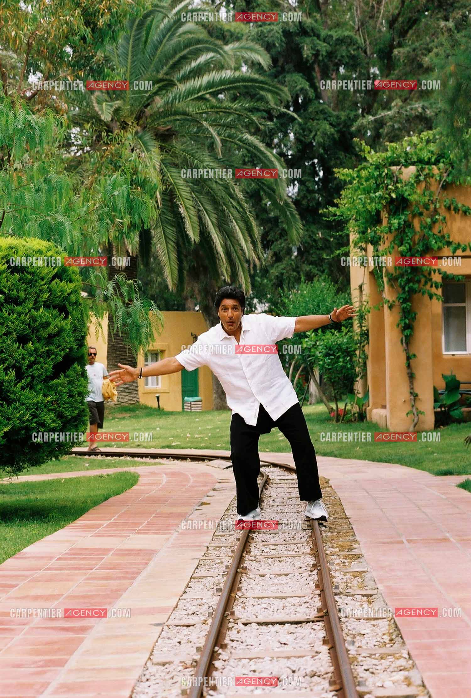 Le chanteur Frédéric François lors d'une escale en Turquie pour une séance photo.  ( Exclusif )