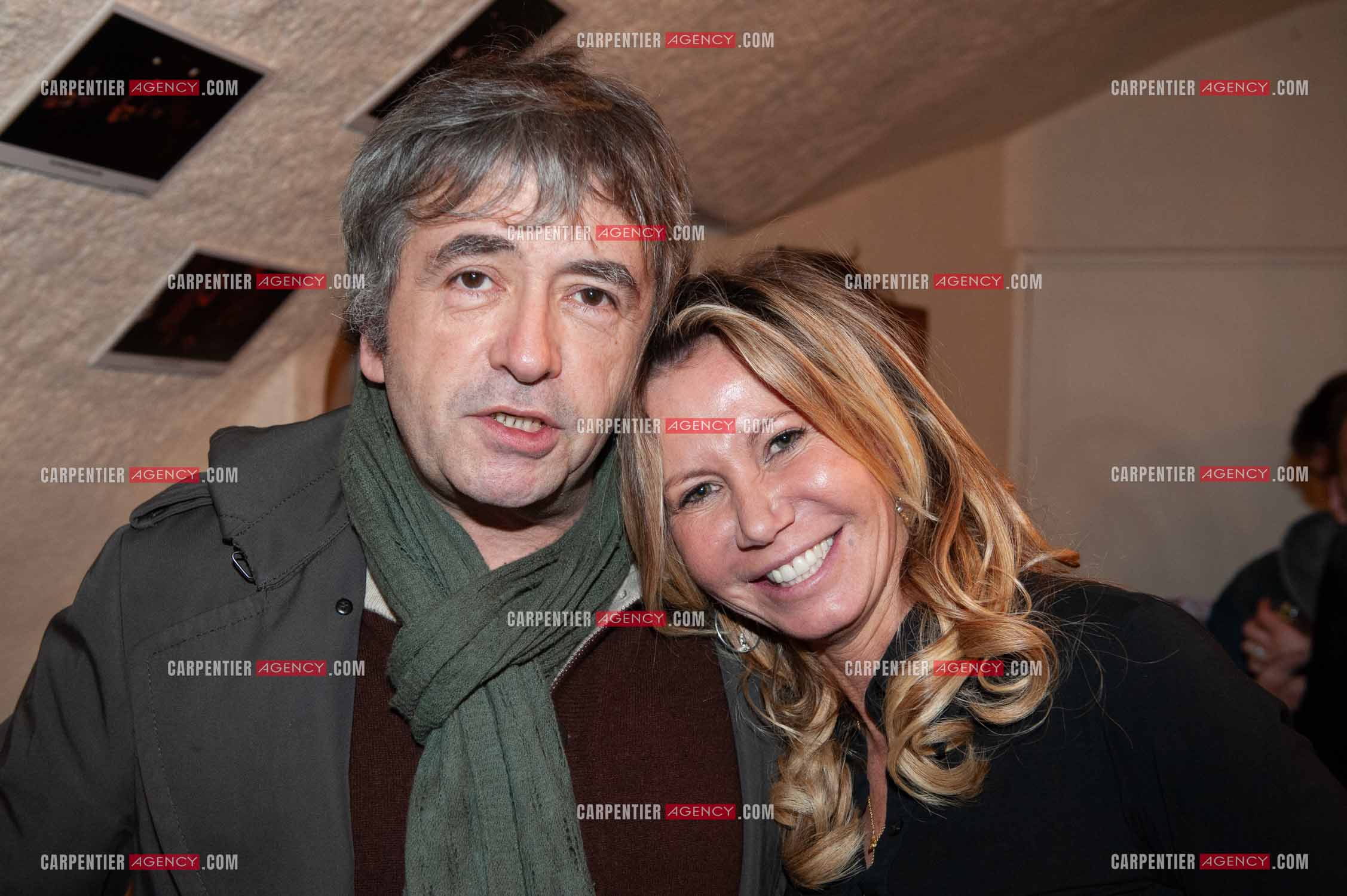 La chanteuse Fiona Gélin en concert à la salle “ Le Caveau de la République “. Jean-Yves Lafesse et Fiona Gélin.      ( Exclusif )