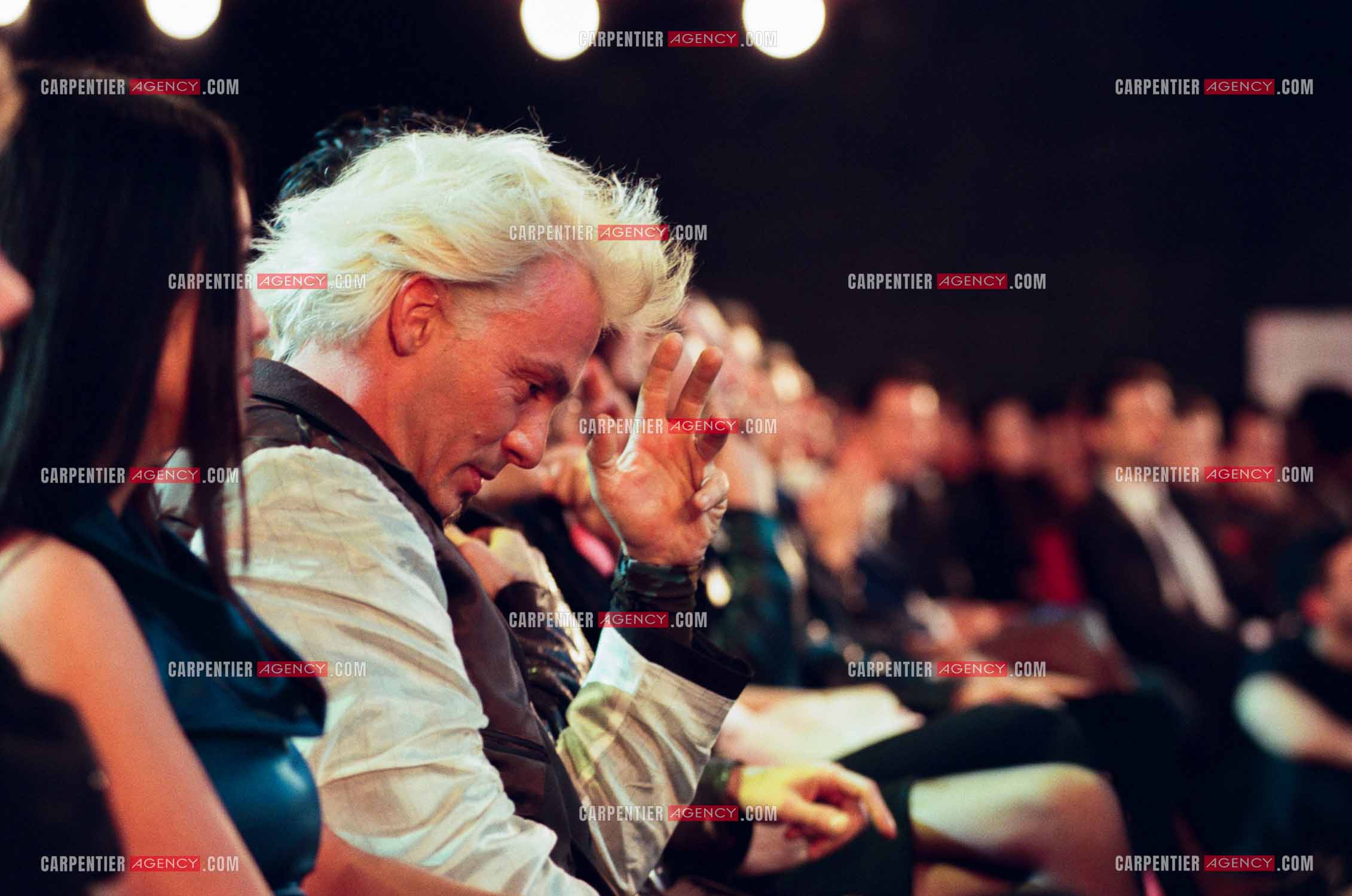 13e cérémonie des Victoires de la musique à l'Olympia le 20 Février 1998. Le chanteur Florent Pagny.