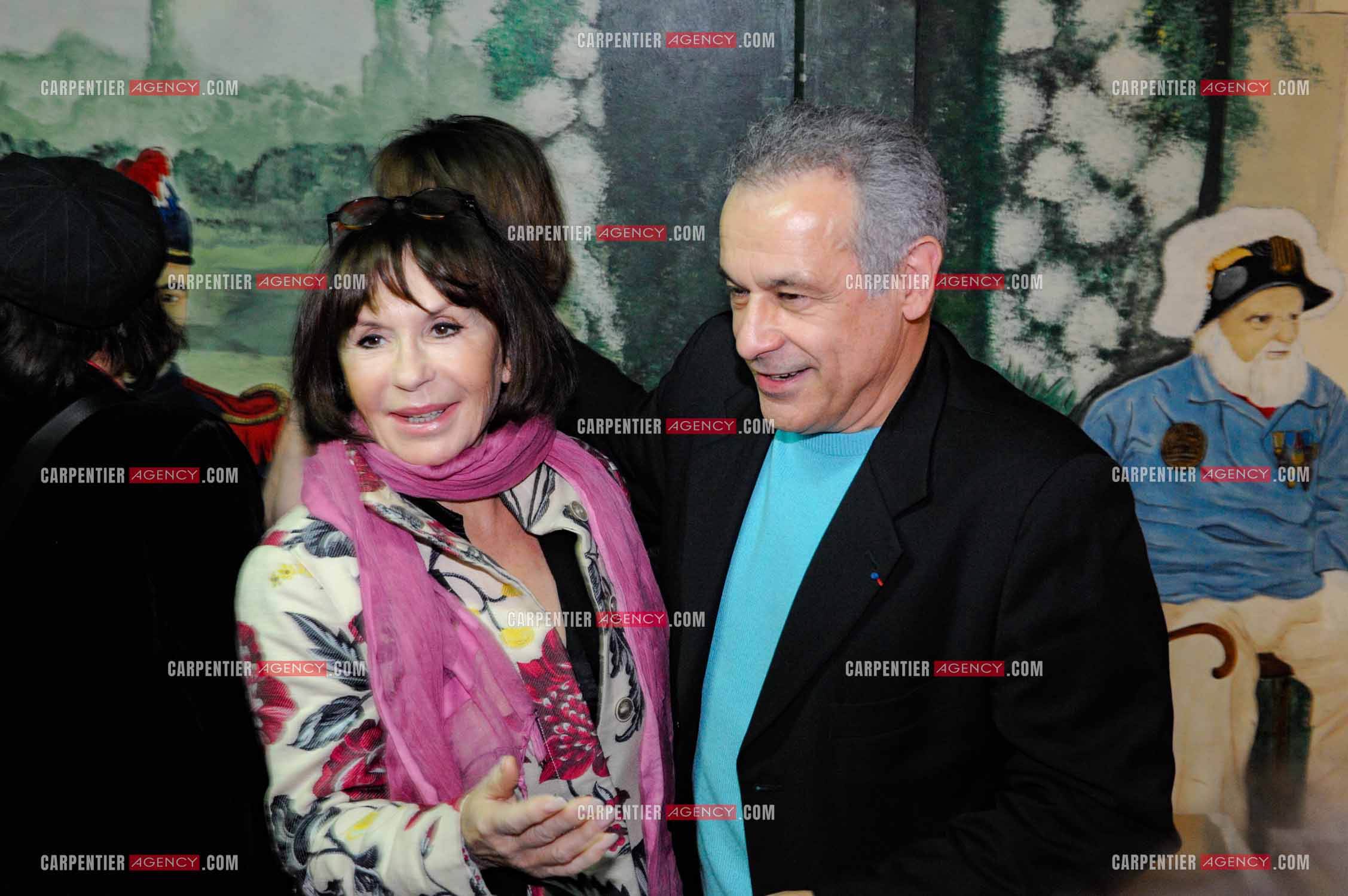 L'acteur Francis Perrin et l'actrice Danièle Evenou au salon du livre de Toulon. ( Exclusif )
