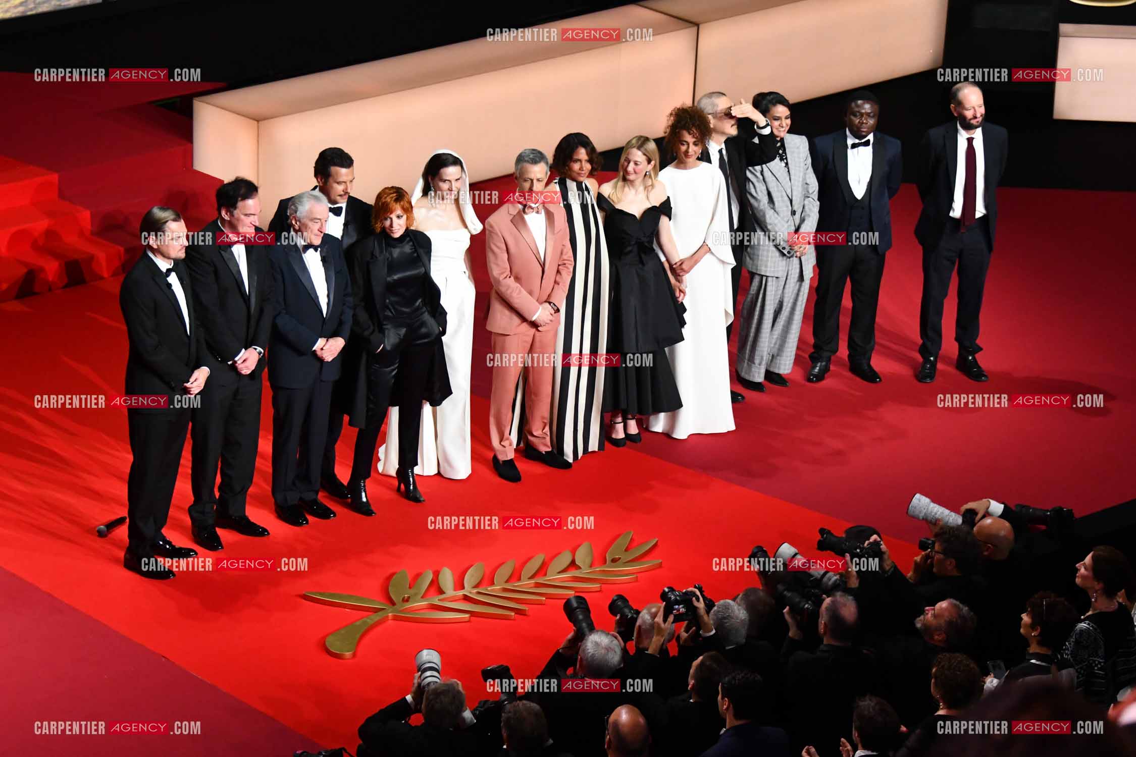 78e Festival de Cannes  le 13 mai 2025. Leonardo DiCaprio, Quentin Tarantino, Robert De Niro, Laurent Lafitte, Mylène Farmer, la présidente du jury Juliette Binoche, Jeremy Strong, Halle Berry, Alba Rohrwacher, Leïla Slimani, Hong Sang-soo et Payal Kapadia pour la cérémonie d'ouverture.