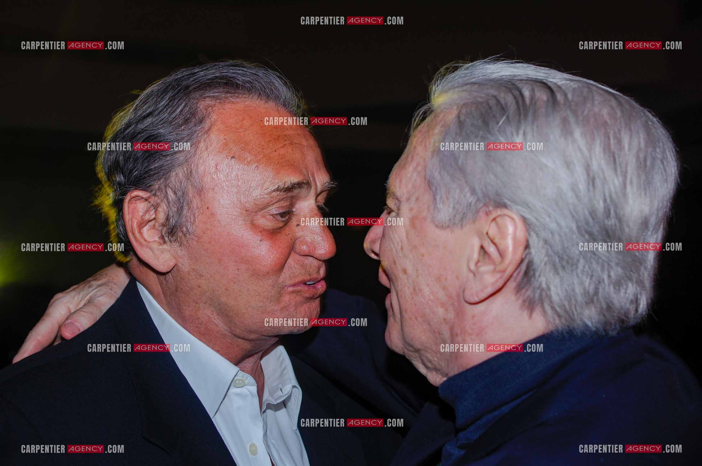 Festival du film à l'hôtel Yadis à Djerba en Tunisie du 28 au 30 Avril 2006. L'acteur Roger Hanin et le compositeur Maurice Jarre.