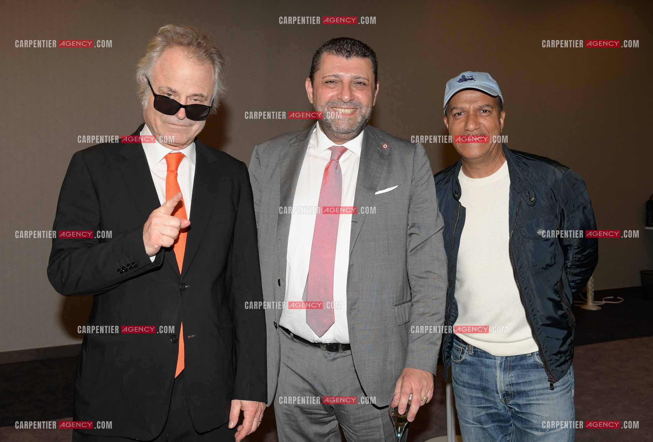 Franz-Olivier Giesbert, Richard Findykian et Pascal Légitimus.     (Exclusif )