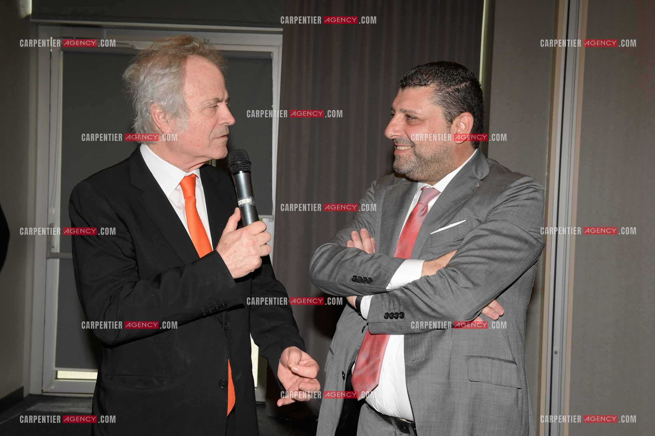 Franz-Olivier Giesbert et Richard Findykian Adjoint au Maire des 9 et 10ème arrondissements de Marseille.    ( Exclusif )