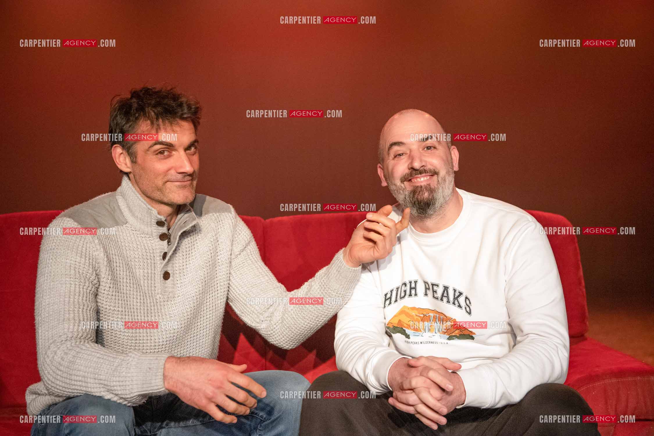 Les comédiens Gil Alma et Benoit Joubert.    ( Exclusif )