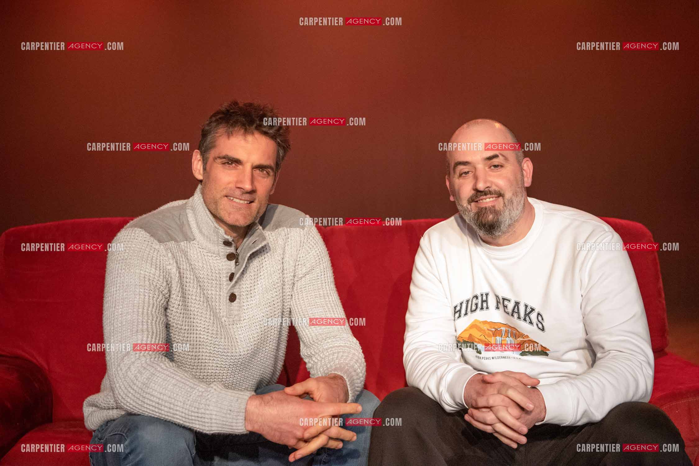 Les comédiens Gil Alma et Benoit Joubert.    ( Exclusif )