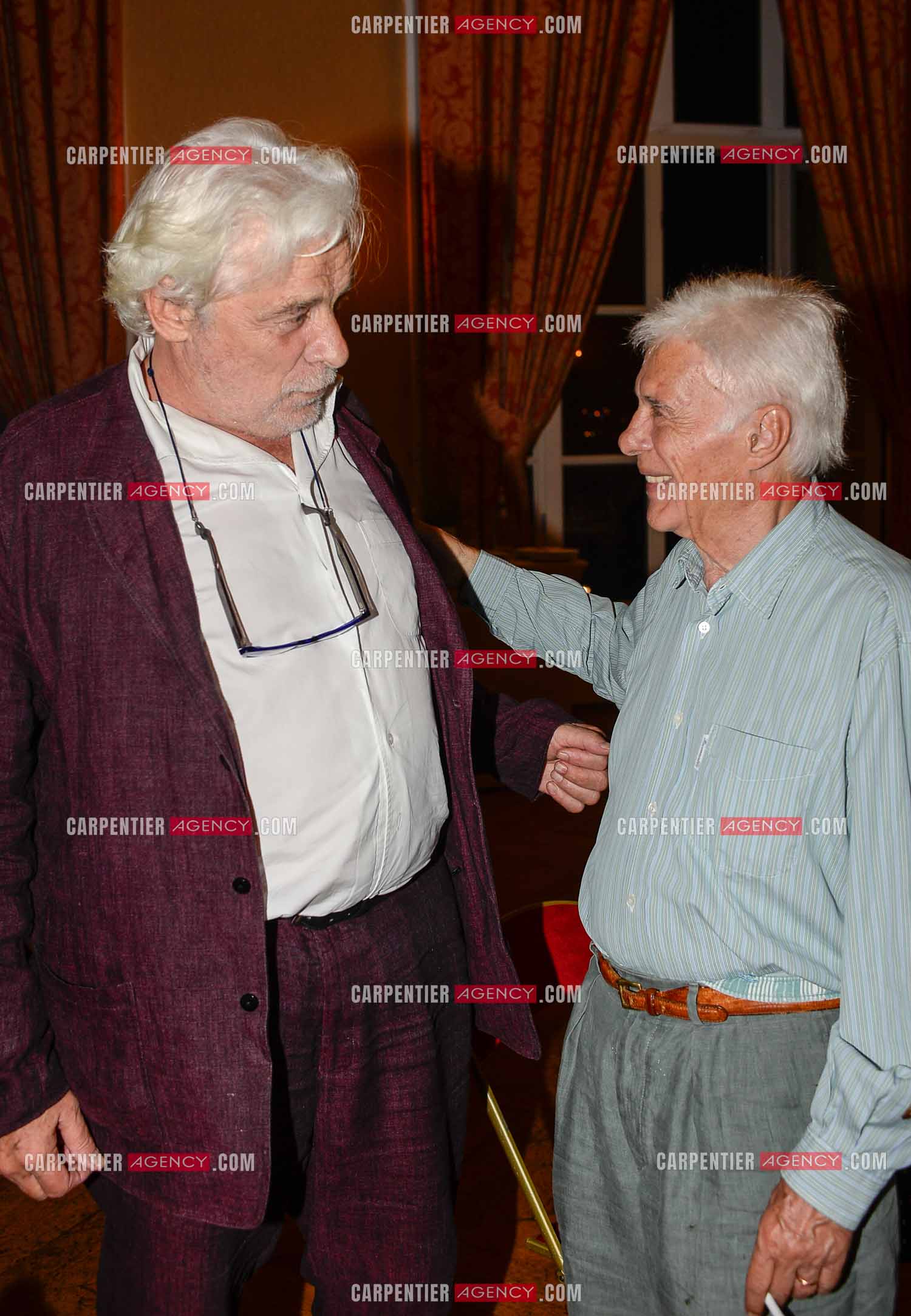 Les comédiens Guy Bedos et Jacques Weber à Marseille.  ( Exclusif )