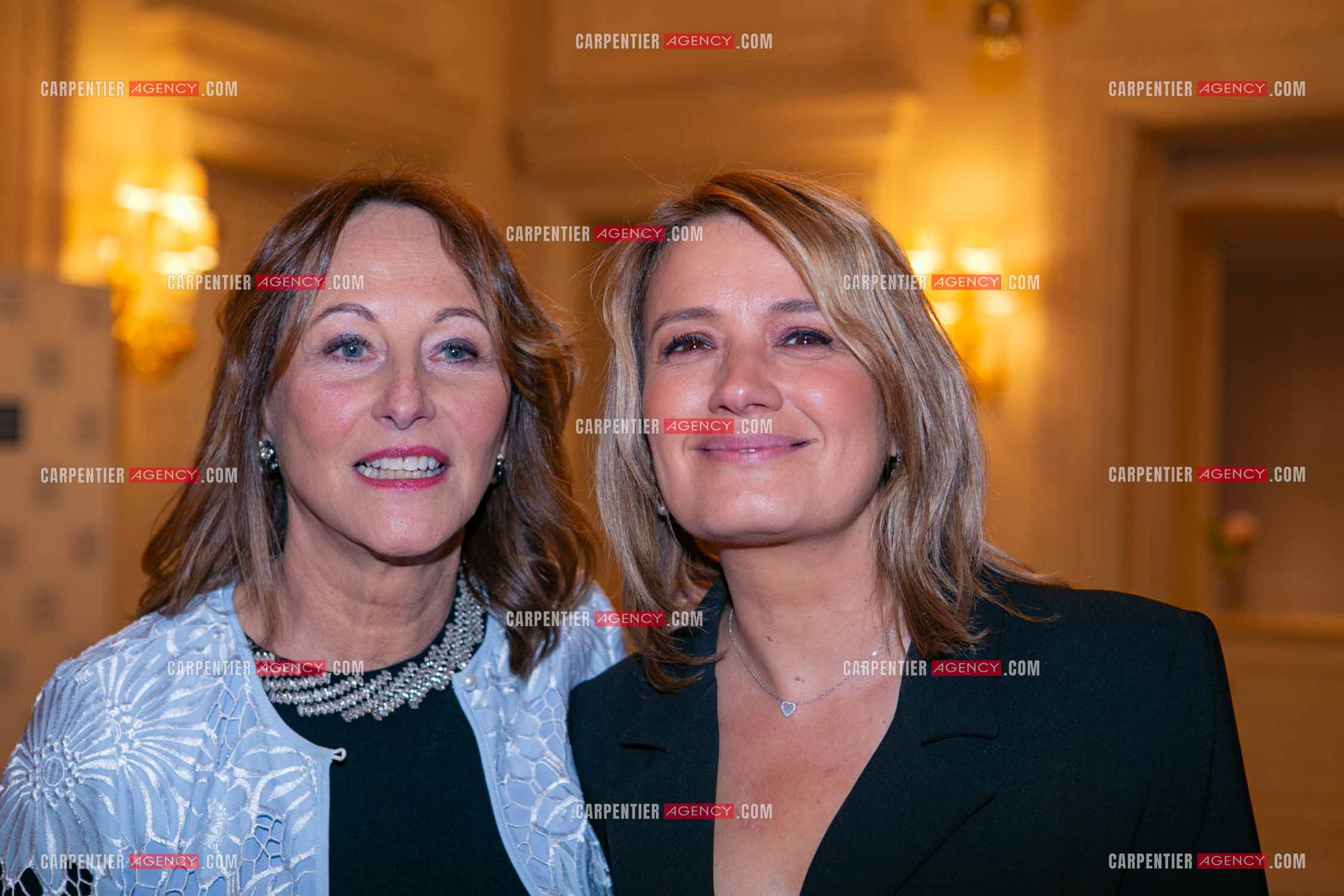 Soirée de Gala des Stéthos d'Or 2025 à l'Hôtel George V à Paris le 24 Mars 2025.  Ségolène Royal et Pascale de La Tour du Pin.