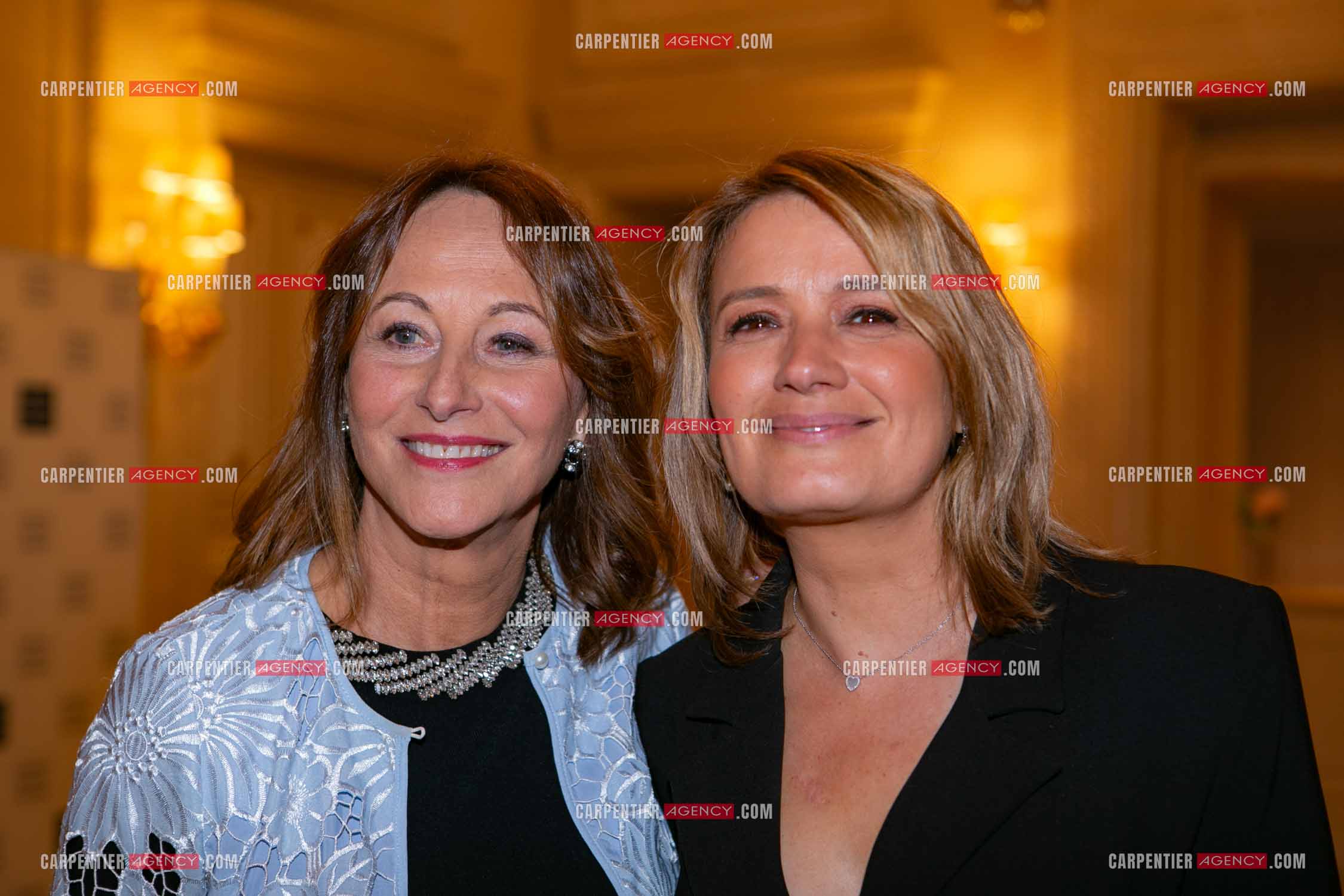 Soirée de Gala des Stéthos d'Or 2025 à l'Hôtel George V à Paris le 24 Mars 2025.  Ségolène Royal et Pascale de La Tour du Pin.