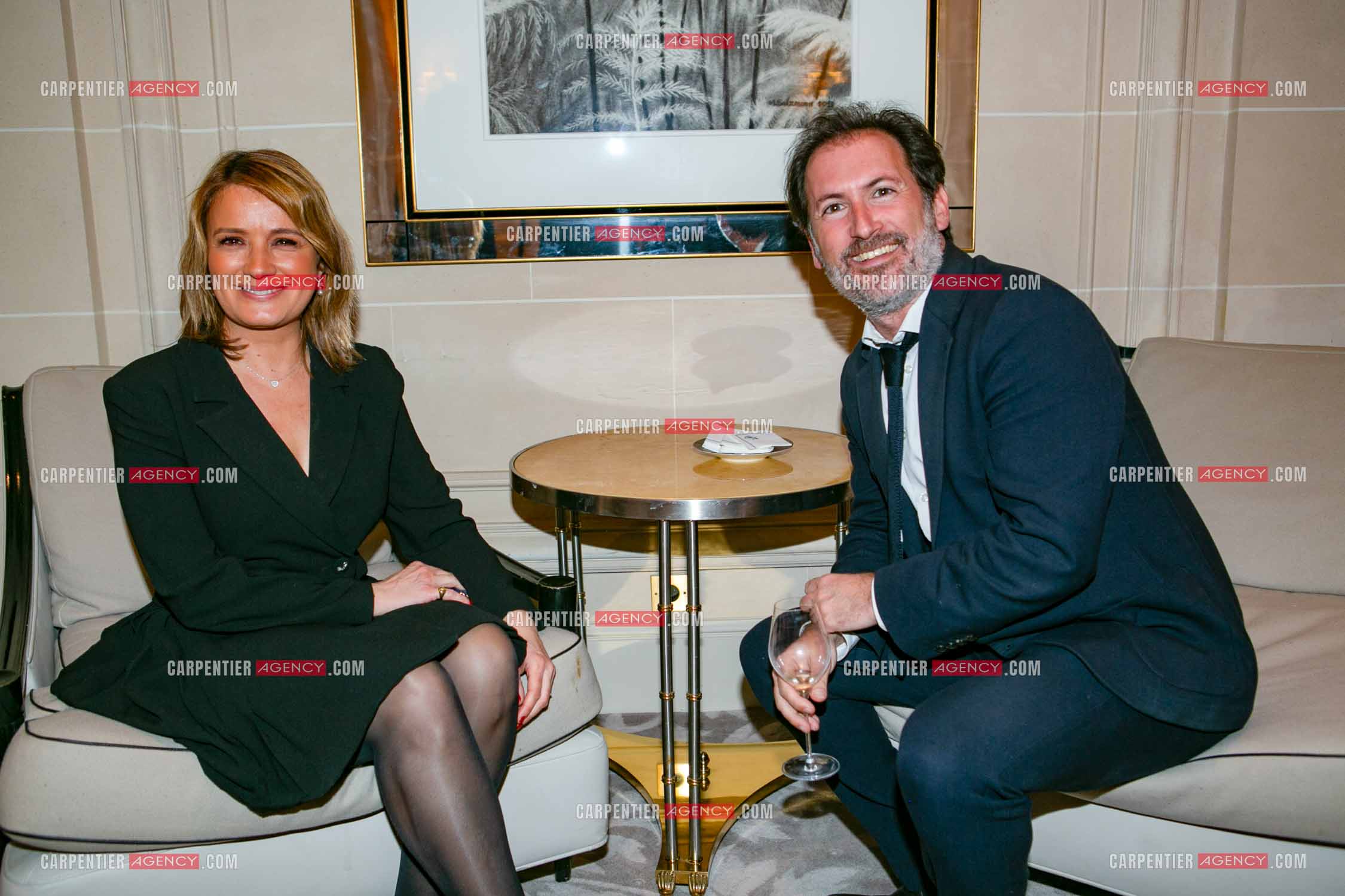 Soirée de Gala des Stéthos d'Or 2025 à l'Hôtel George V à Paris le 24 Mars 2025. Pascale de La Tour du Pin et Vincent Pujol.