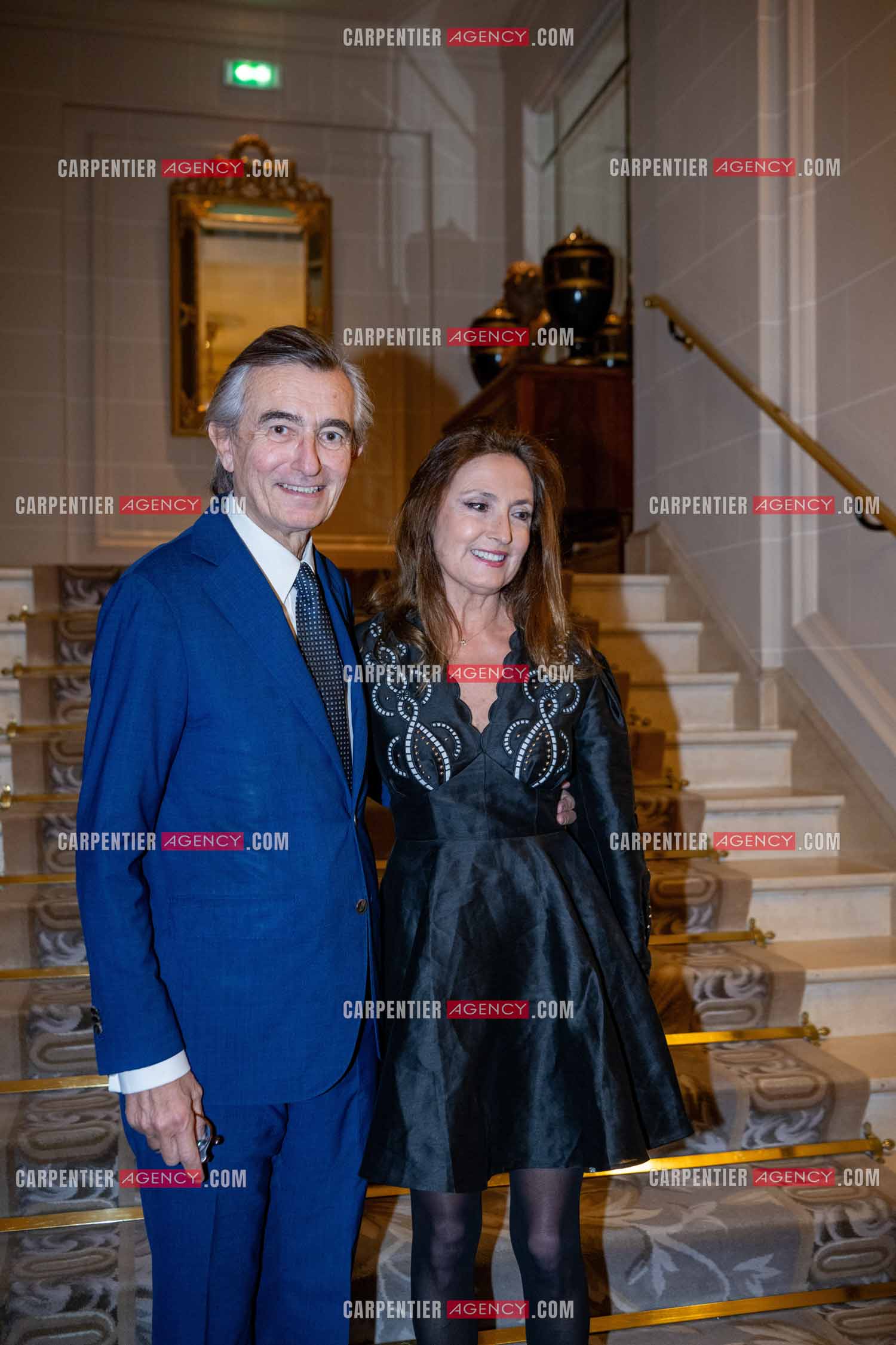 Soirée de Gala des Stéthos d'Or 2024 à l'Hôtel George V à Paris le 18 Mars 2024. Le Ministre Philippe Douste-Blazy et sa femme Marie-Laure Bec.