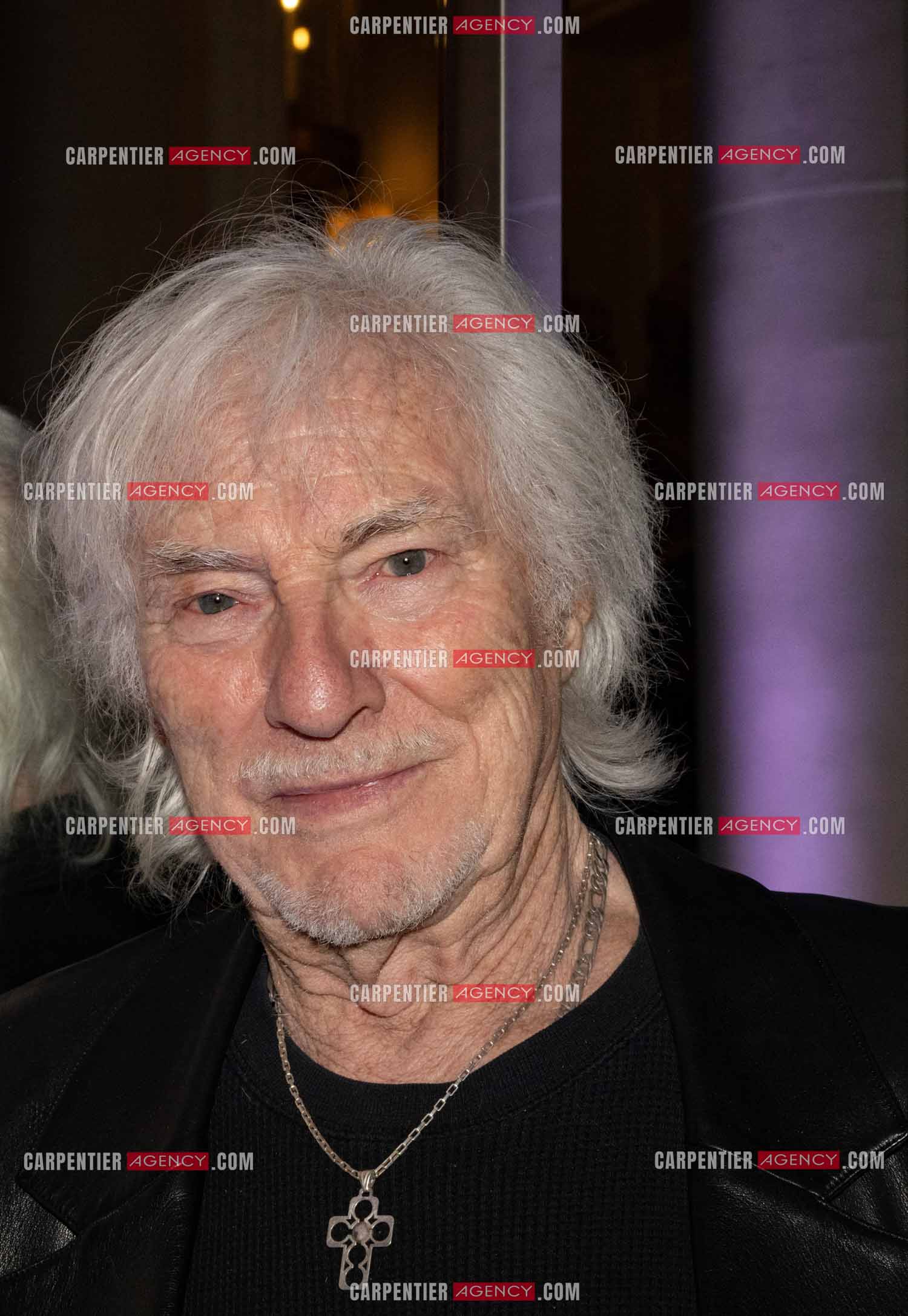 Soirée de Gala des Stéthos d'Or 2024 à l'Hôtel George V à Paris le 18 Mars 2024. Le chanteur Hugues Aufray.