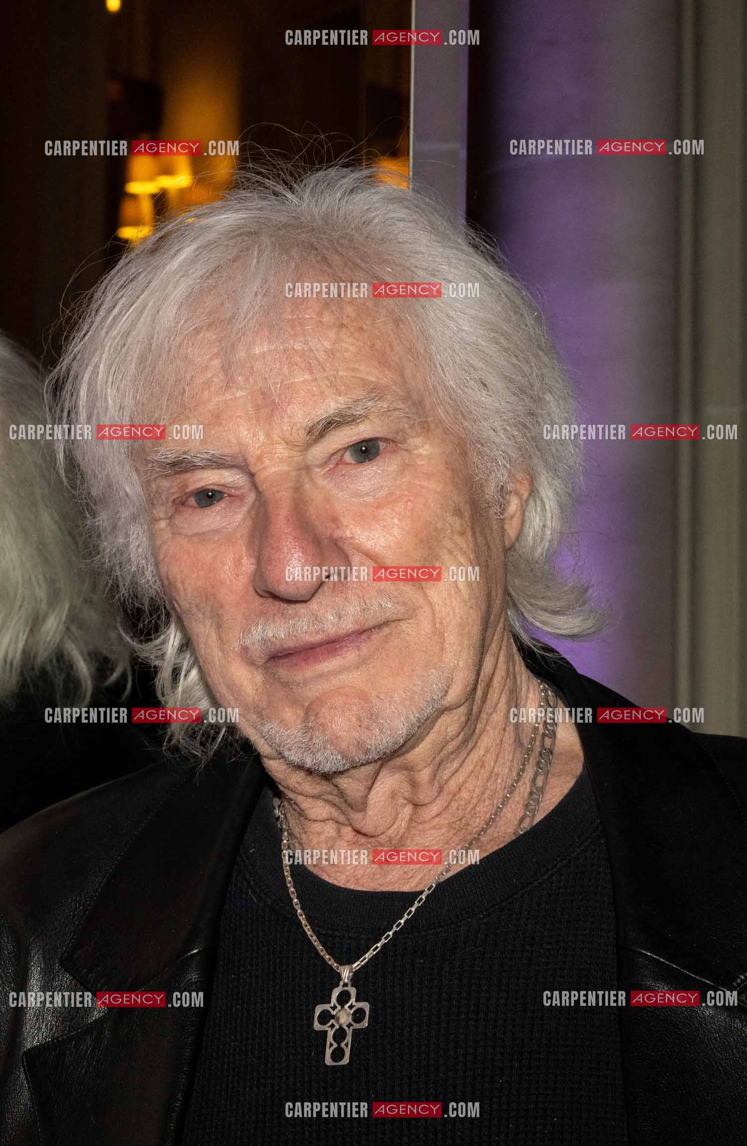 Soirée de Gala des Stéthos d'Or 2024 à l'Hôtel George V à Paris le 18 Mars 2024. Le chanteur Hugues Aufray.