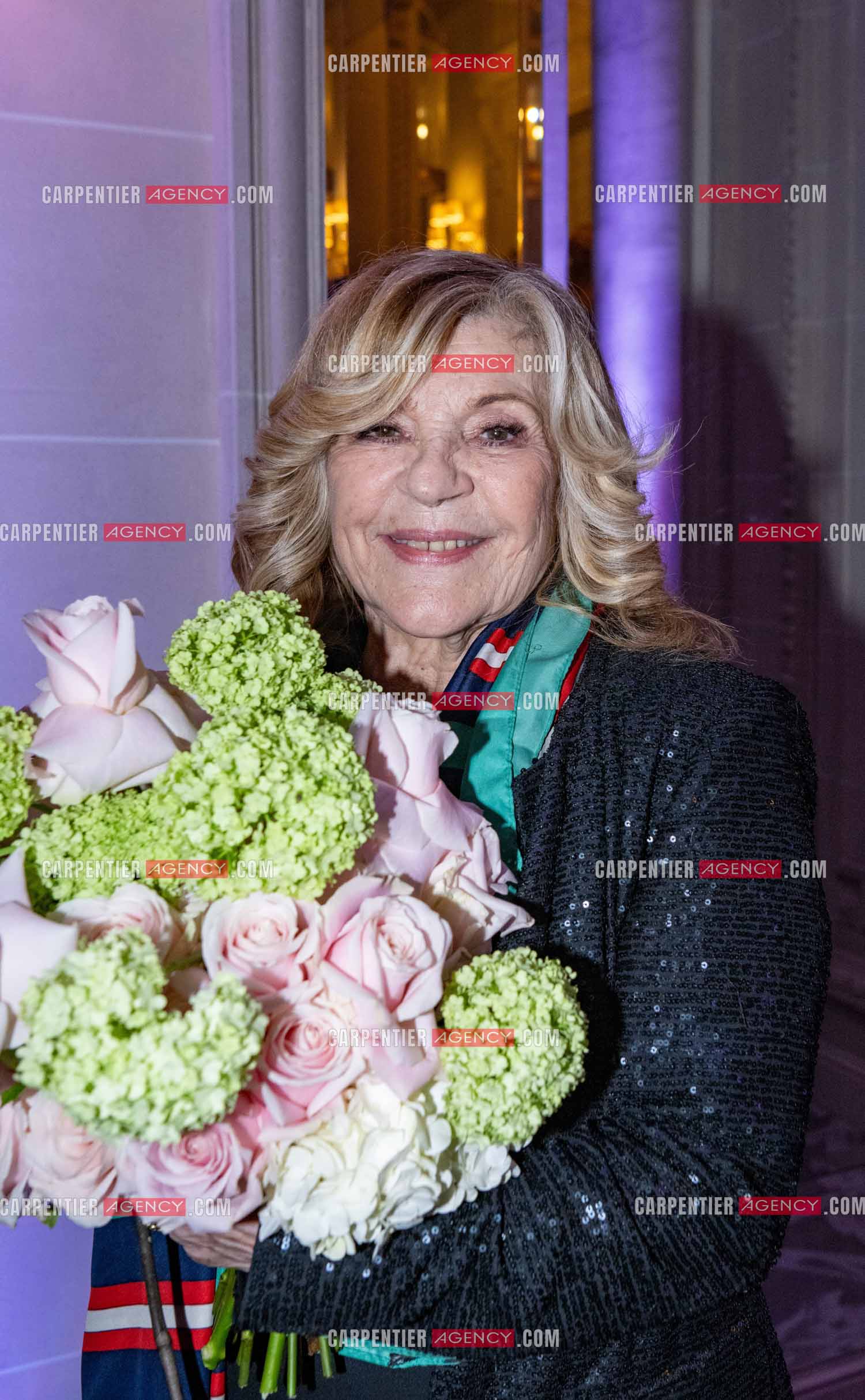 Soirée de Gala des Stéthos d'Or 2024 à l'Hôtel George V à Paris le 18 Mars 2024. La chanteuse Nicoletta.