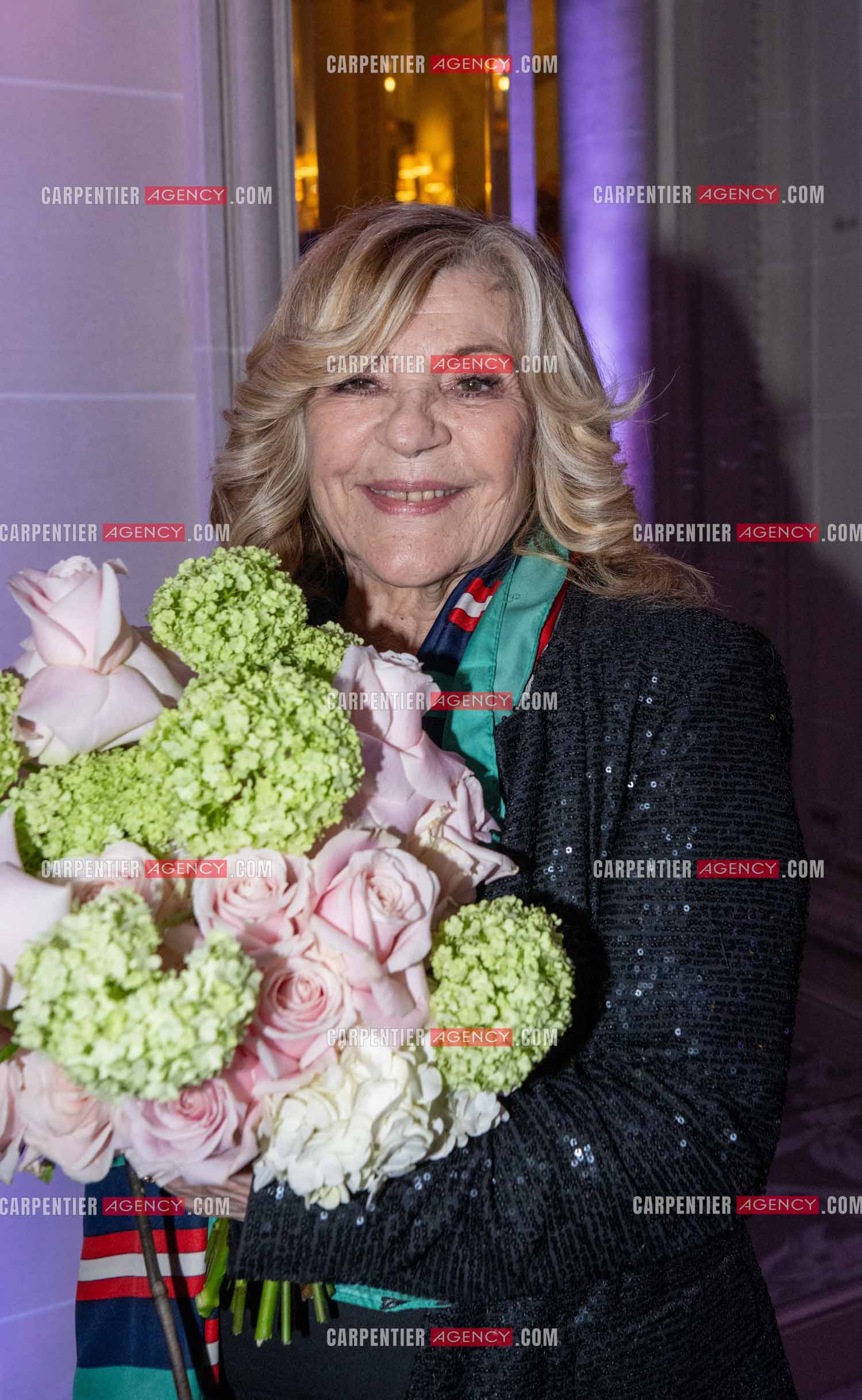 Soirée de Gala des Stéthos d'Or 2024 à l'Hôtel George V à Paris le 18 Mars 2024. La chanteuse Nicoletta.