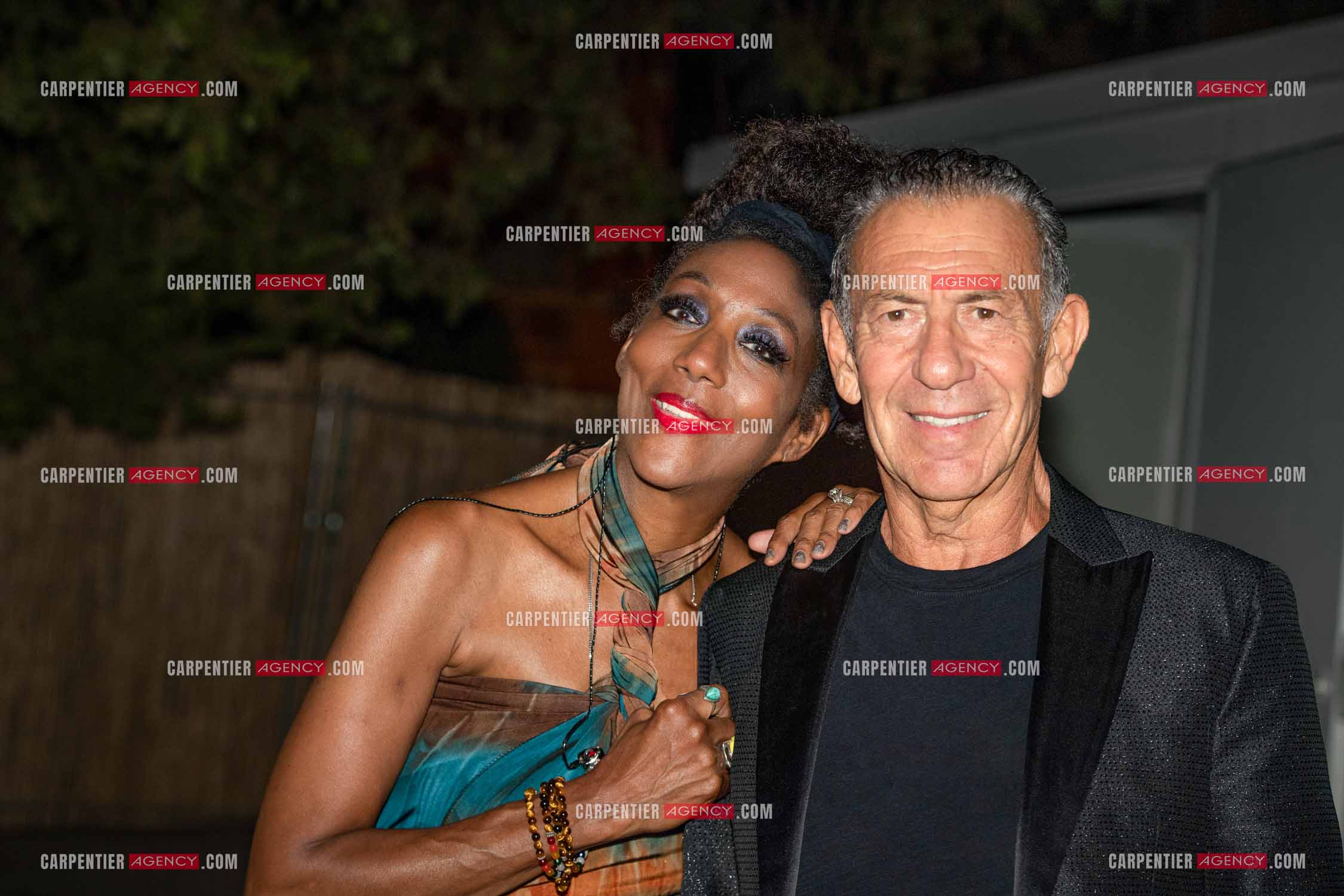 Le chanteur François Feldman et la chanteuse Joniece Jamison lors de leurs tournée d'été 2022.   ( Exclusif )