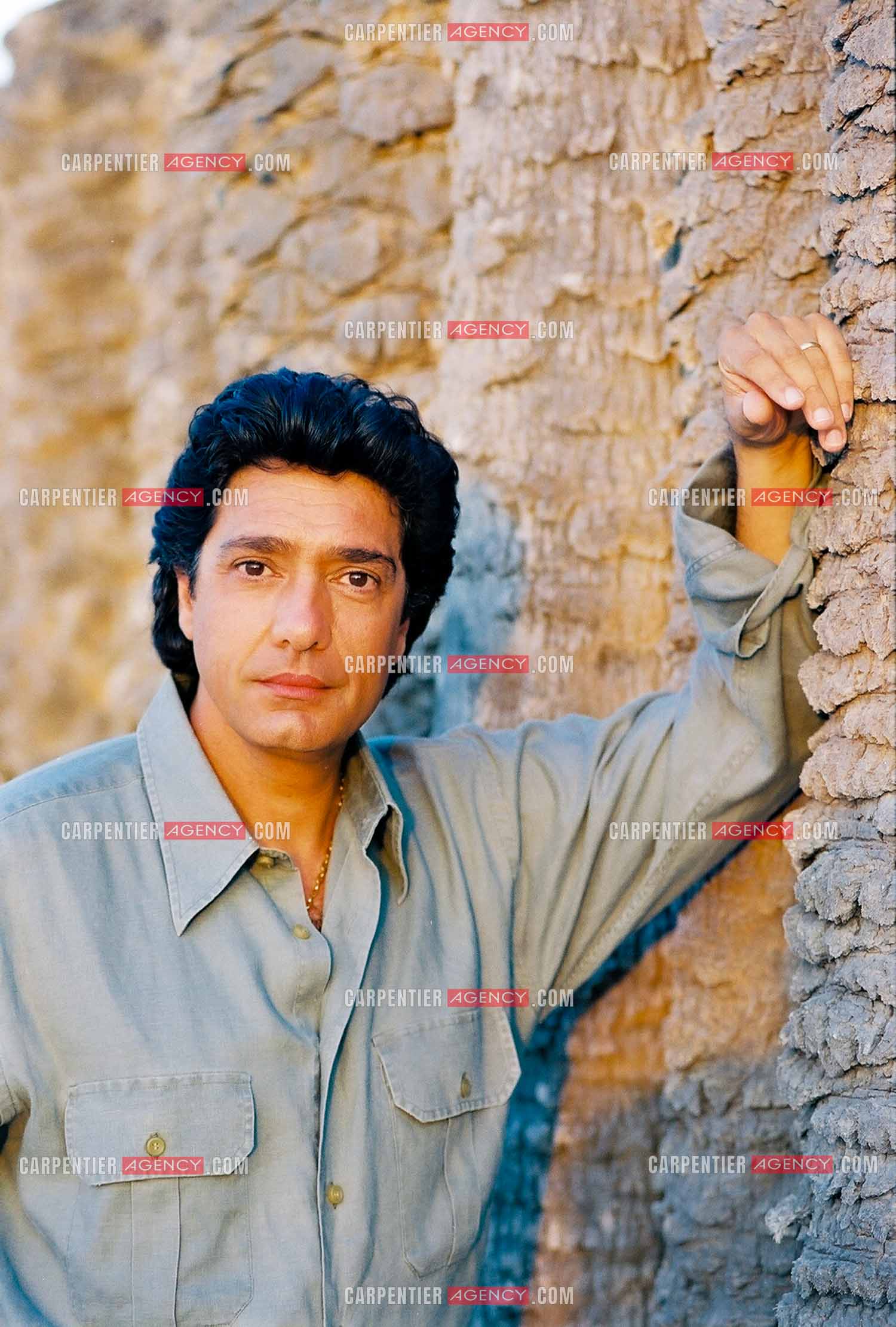 Portrait du chanteur Frédéric François à Djerba en Tunisie.  ( Exclusif )