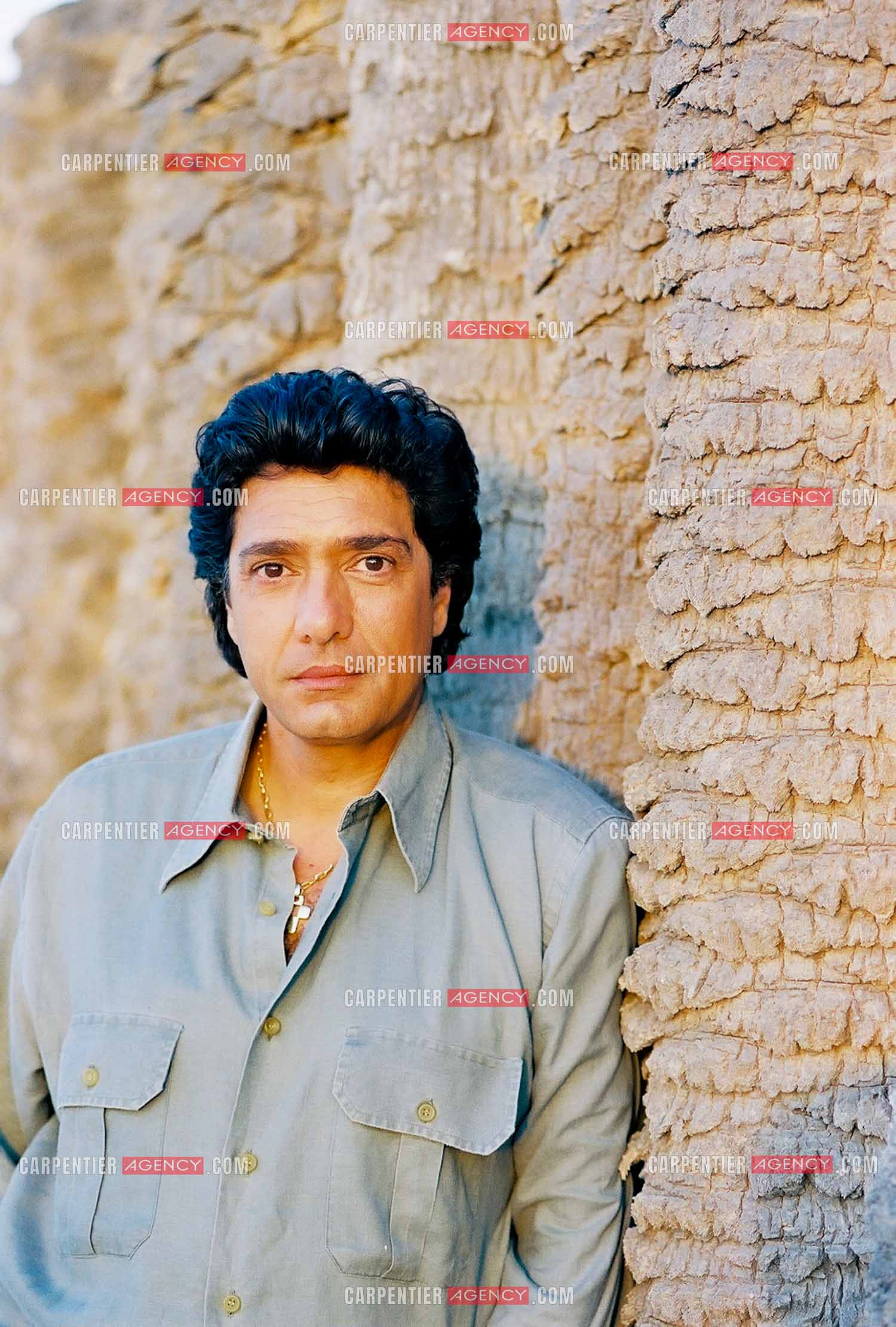 Portrait du chanteur Frédéric François à Djerba en Tunisie.  ( Exclusif )