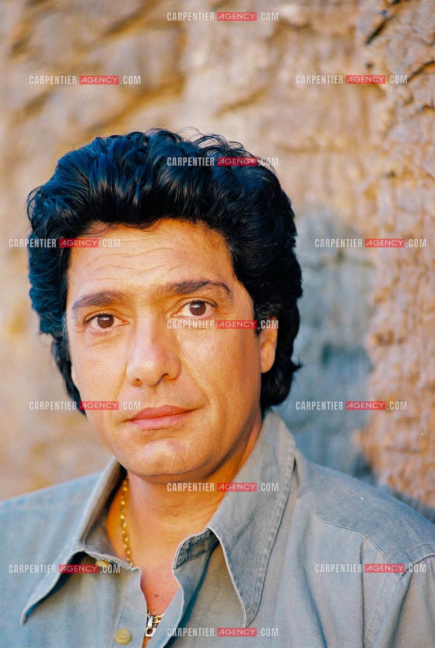 Portrait du chanteur Frédéric François à Djerba en Tunisie.  ( Exclusif )