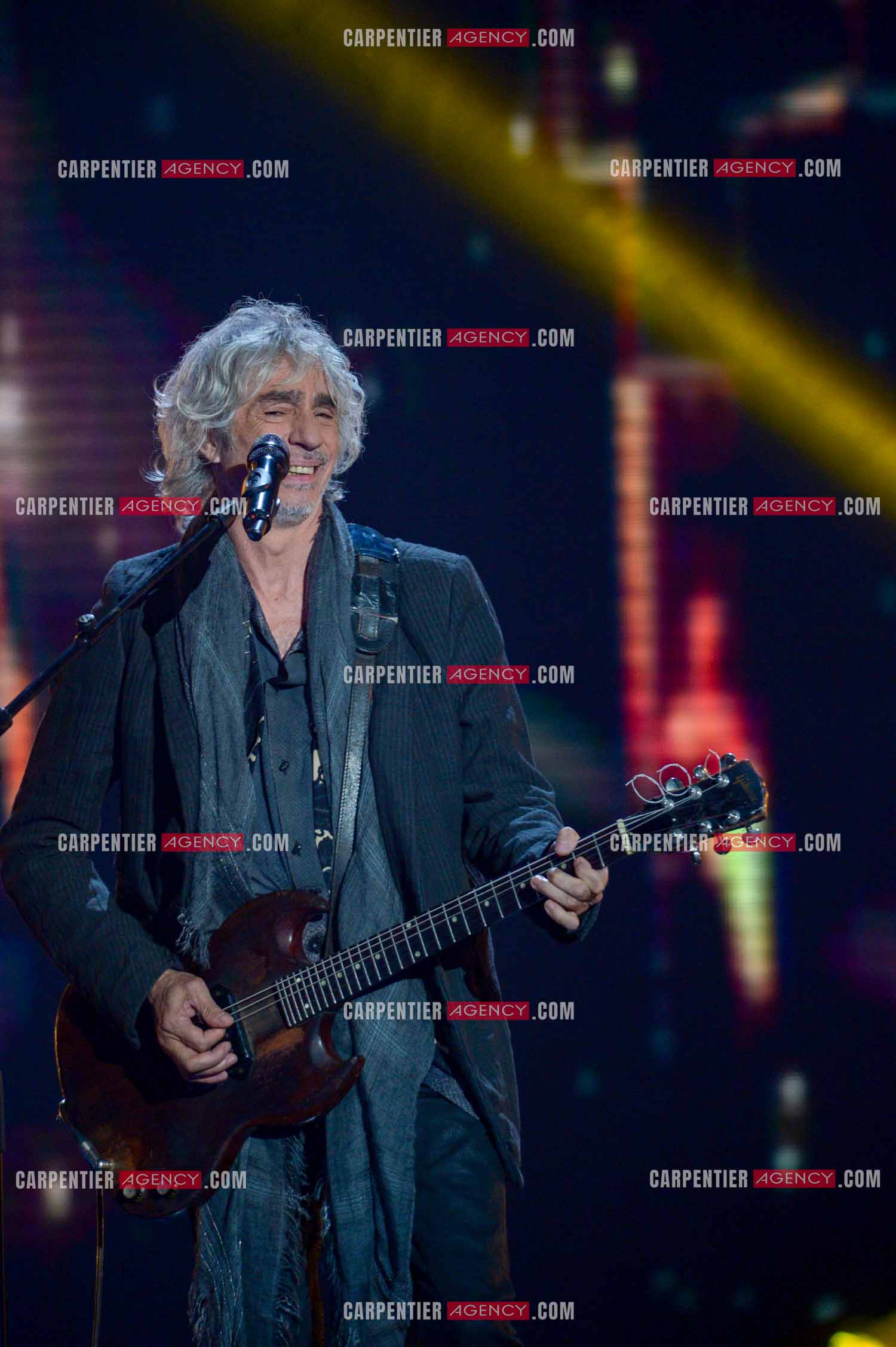 Le chanteur Louis Bertignac coach vocal de l'émission The Voice Kid's.  ( Exclusif )