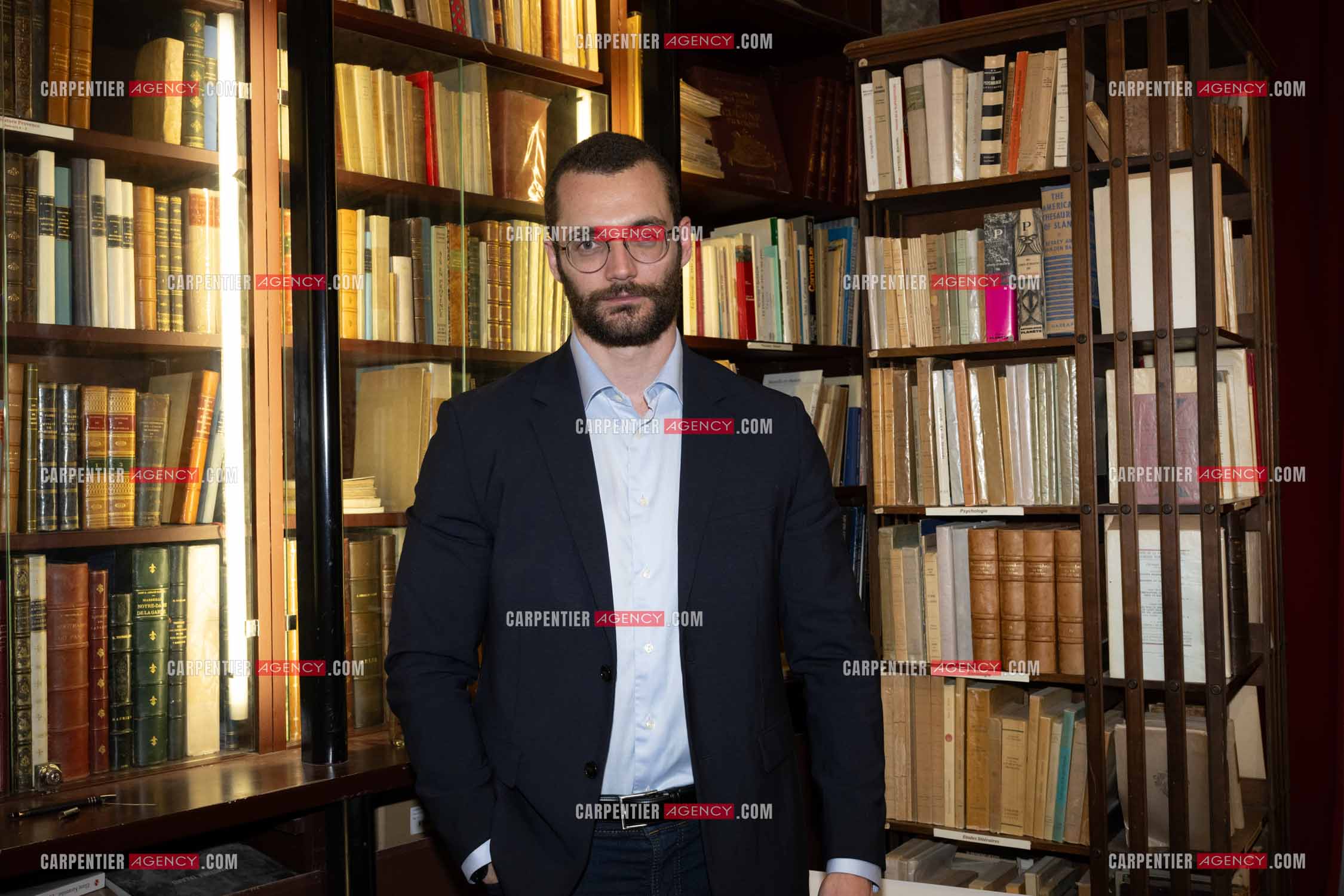 Portrait de Louis Sarkozy candidat aux élections municipales de Menton pour 2026.  ( Exclusif )